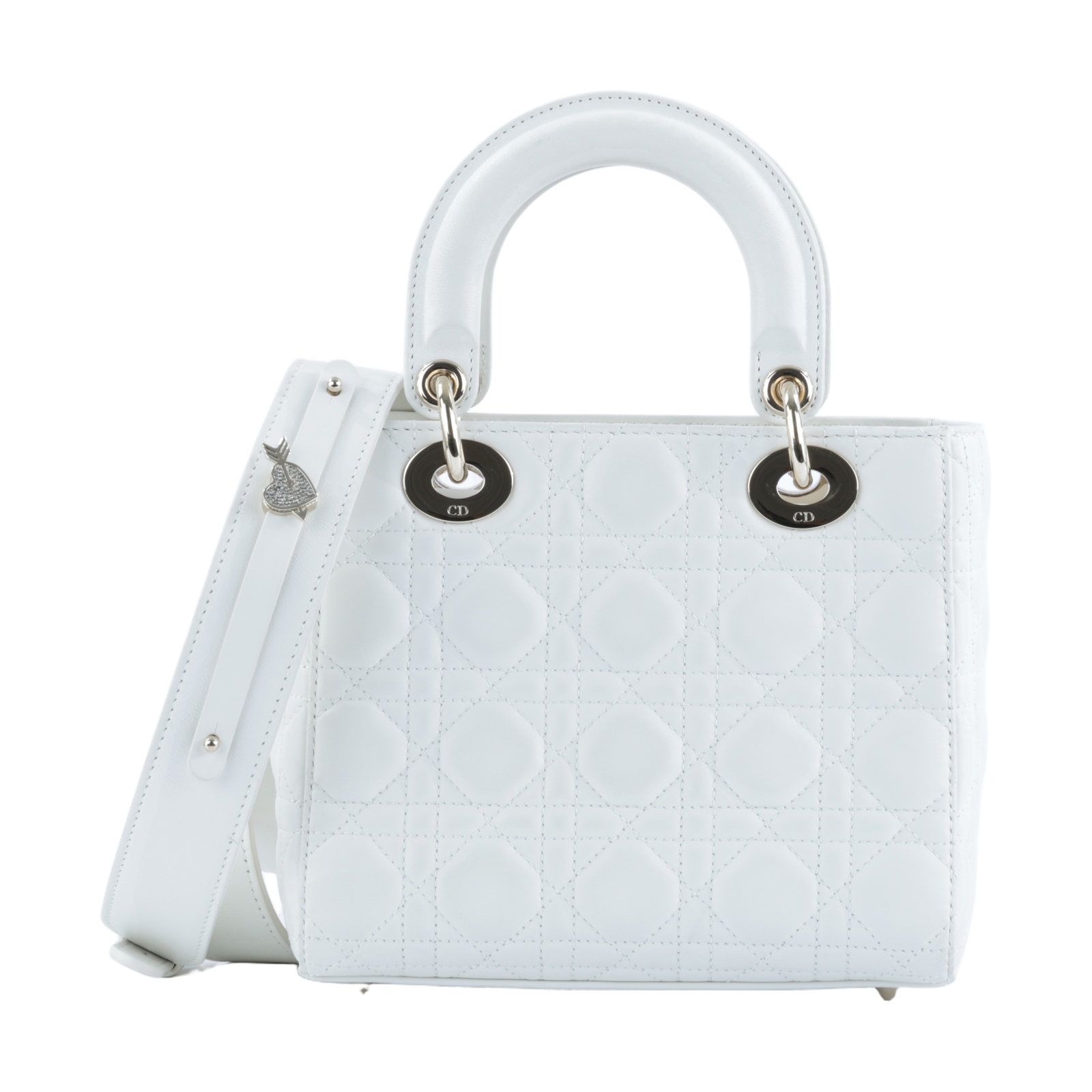 迪奧 CHRISTIAN DIOR Lady Dior My ABCDior 小型 肩背 手提包 羊皮 M0538OCAL  原廠盒子/防塵袋/購買證明/背帶
