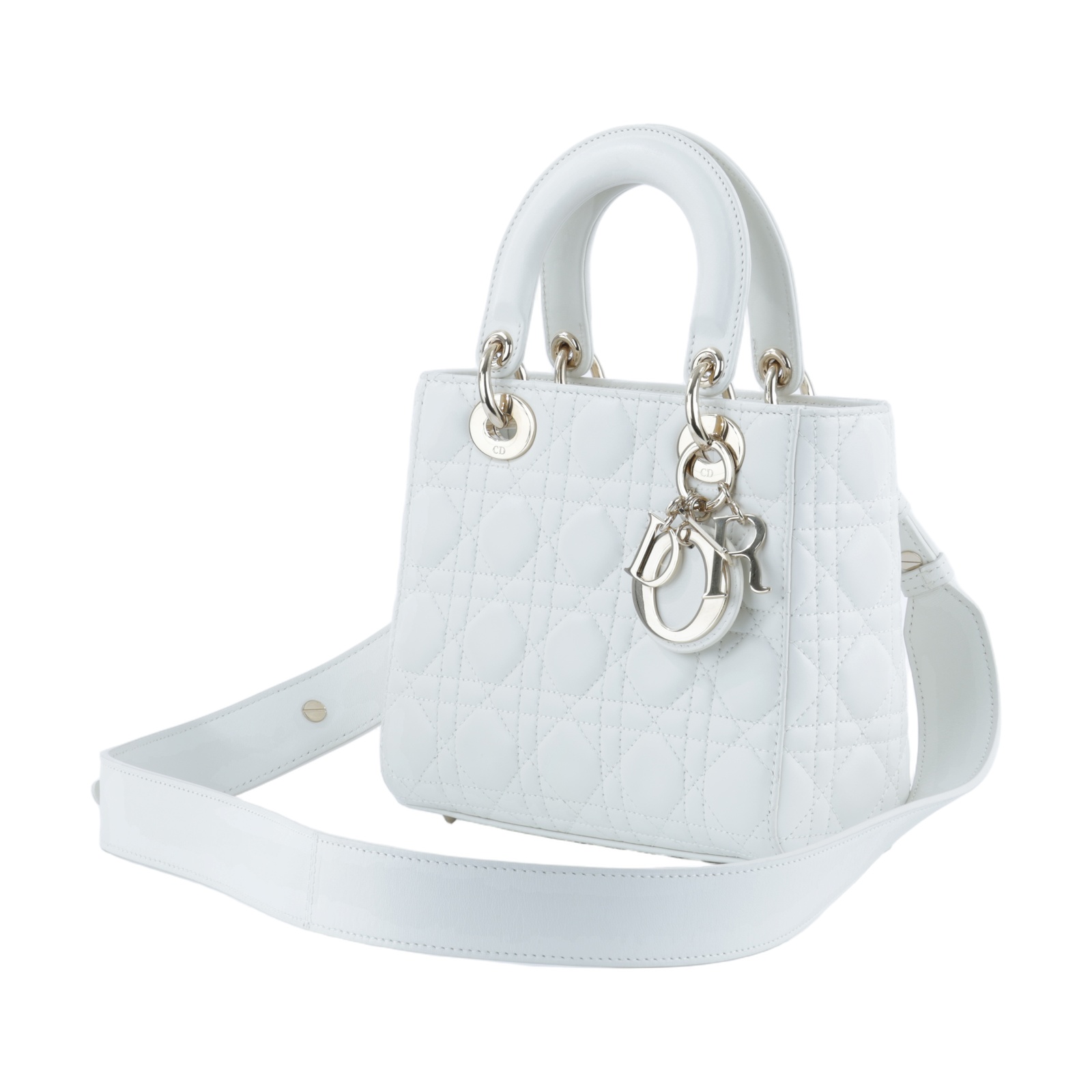 迪奧 CHRISTIAN DIOR Lady Dior My ABCDior 小型 肩背 手提包 羊皮 M0538OCAL  原廠盒子/防塵袋/購買證明/背帶