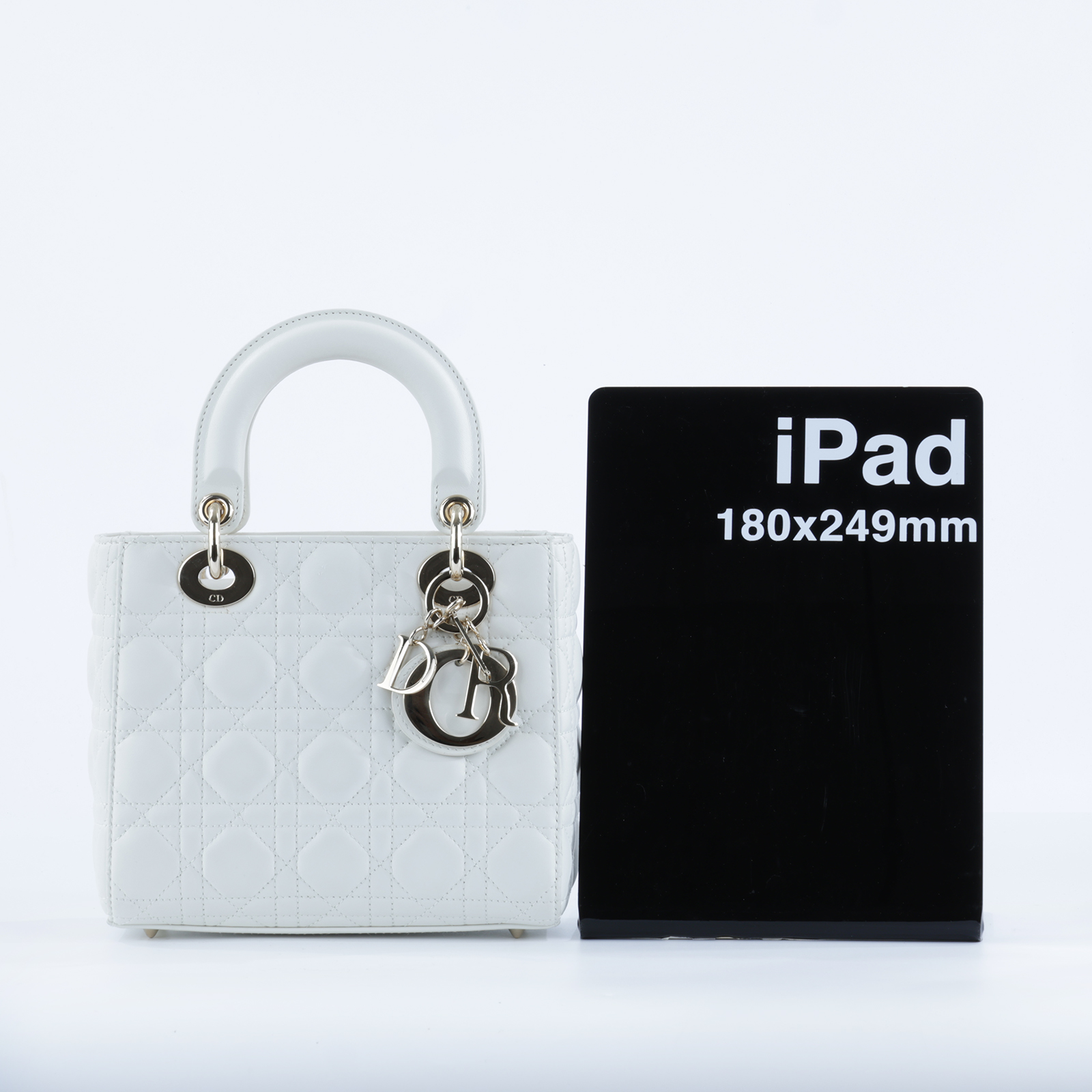 迪奧 CHRISTIAN DIOR Lady Dior My ABCDior 小型 肩背 手提包 羊皮 M0538OCAL  原廠盒子/防塵袋/購買證明/背帶