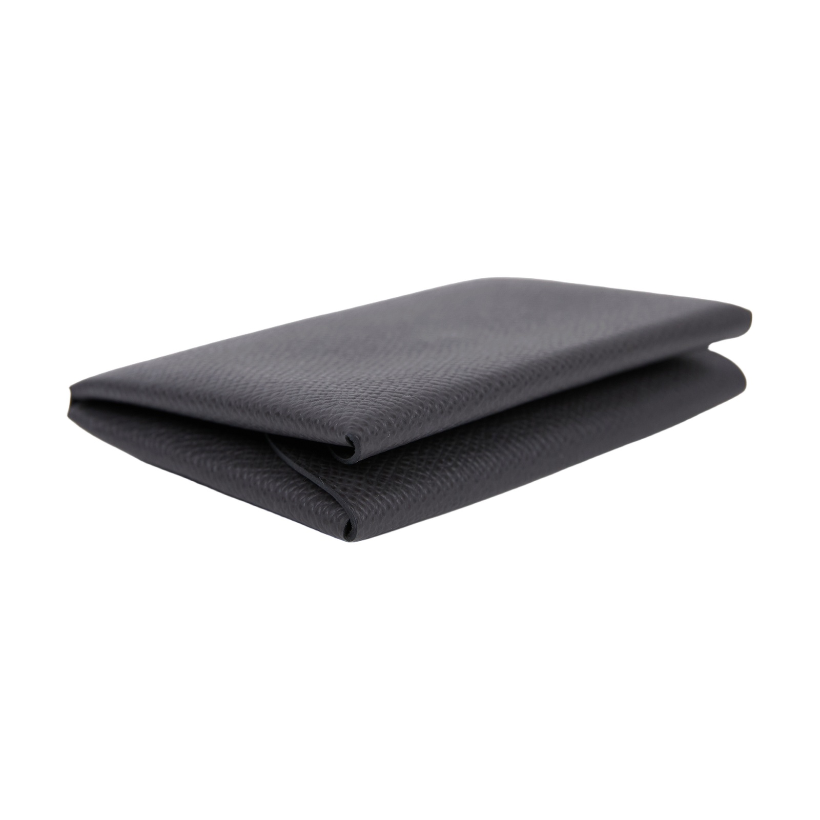 愛馬仕 Hermes Calvi Duo 卡包 石墨灰 銀色五金 H083035CK88 /U FM 011 PM  原廠盒子/購買證明