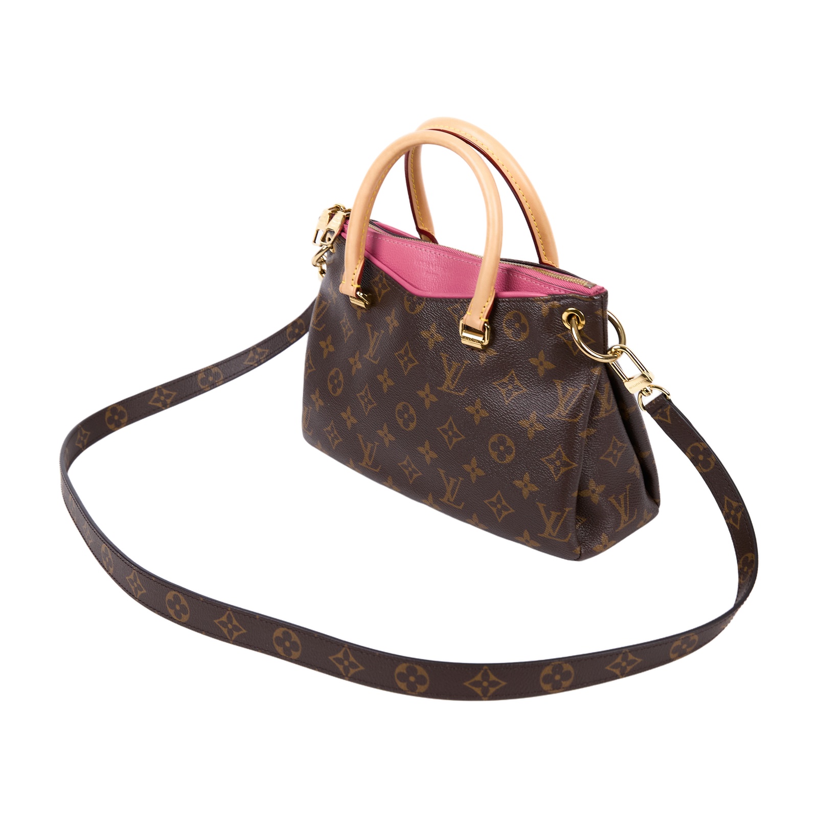 路易威登 LOUIS VUITTON Pallas BB 手提包 肩背包 M41734 原花拼粉Pallas BB 防塵袋/背帶