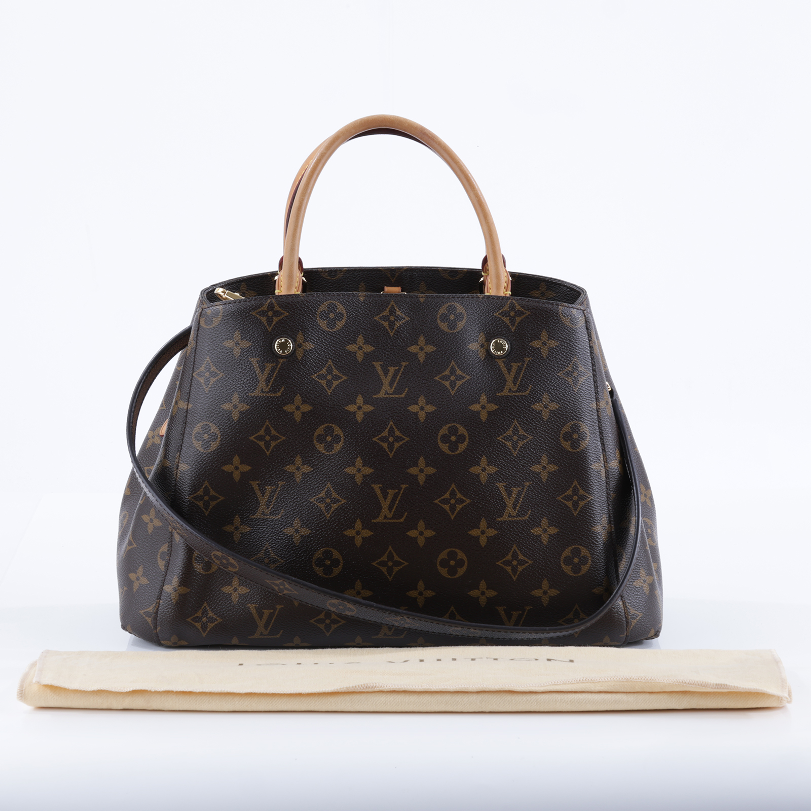 路易威登 LOUIS VUITTON Montaigne MM 經典帆布 三層手提 斜背包 M41056 原花MONTAIGNE MM 防塵袋/背帶