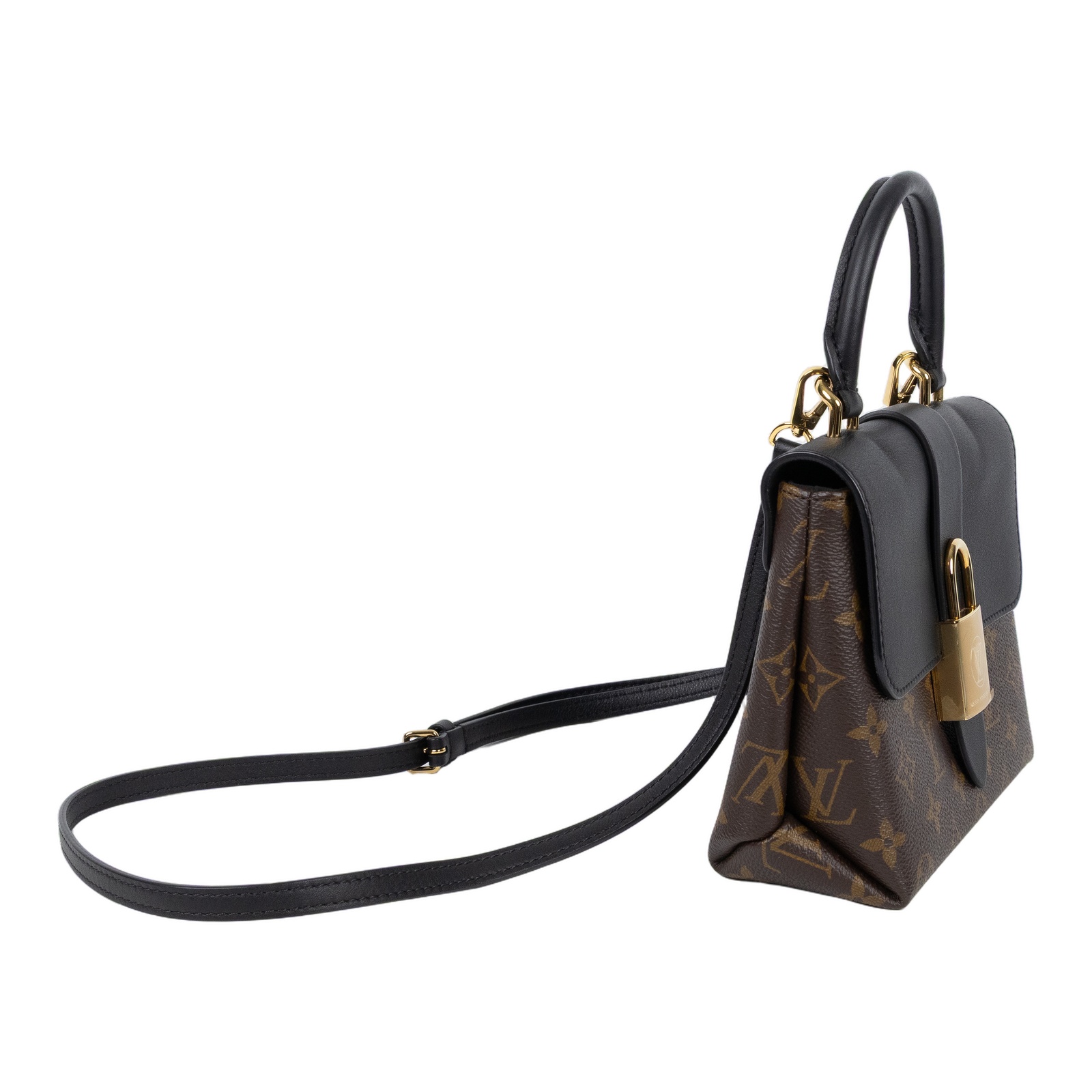 路易威登 LOUIS VUITTON Locky BB 手提包 黑色 M44141 黑拼原花LOCKY BB手提肩背包 防塵袋/背帶
