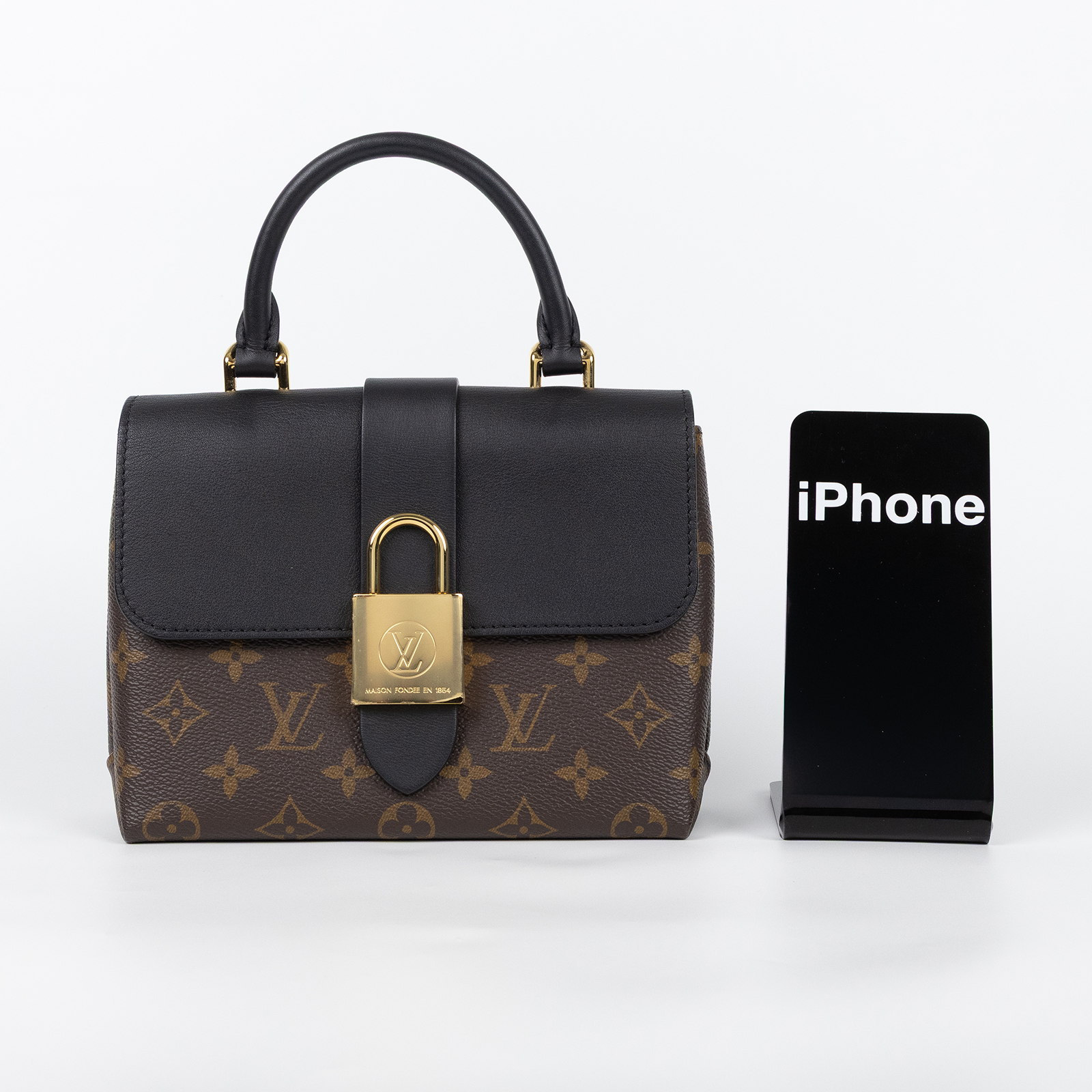 路易威登 LOUIS VUITTON Locky BB 手提包 黑色 M44141 黑拼原花LOCKY BB手提肩背包 防塵袋/背帶
