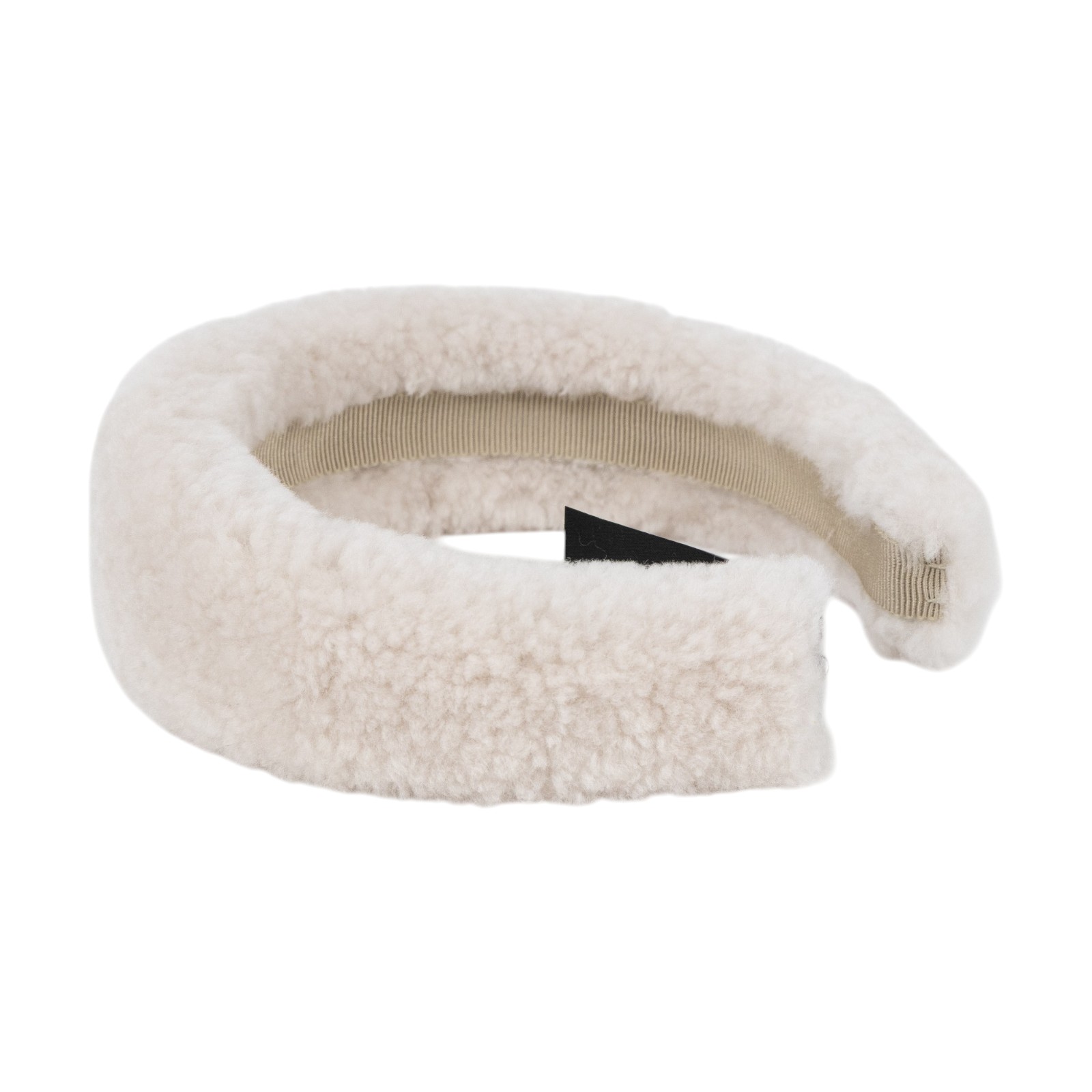 繆繆 MIU MIU 羊絨皮頭帶 Shearling Headband 5IH025_2F7T 白羊絨髮箍 原廠盒子/防塵袋