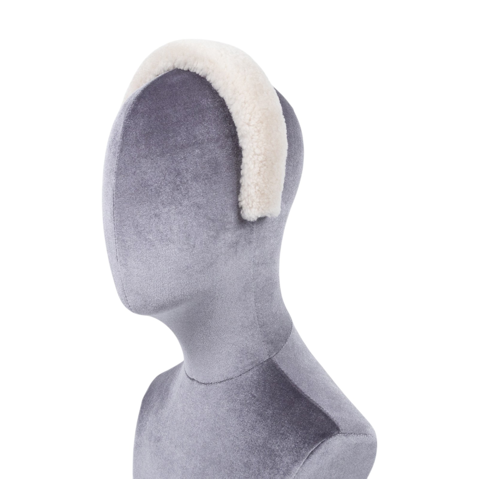 繆繆 MIU MIU 羊絨皮頭帶 Shearling Headband 5IH025_2F7T 白羊絨髮箍 原廠盒子/防塵袋