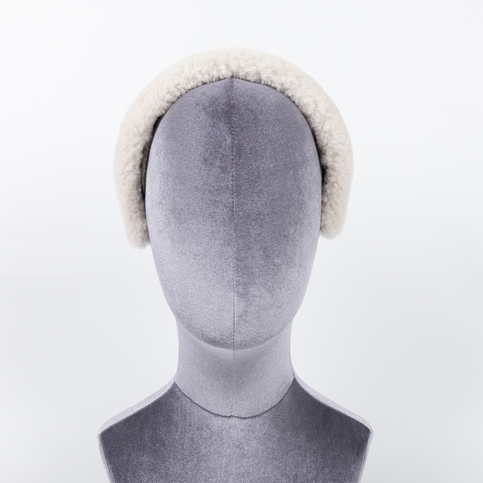 繆繆 MIU MIU 羊絨皮頭帶 Shearling Headband 5IH025_2F7T 白羊絨髮箍 原廠盒子/防塵袋