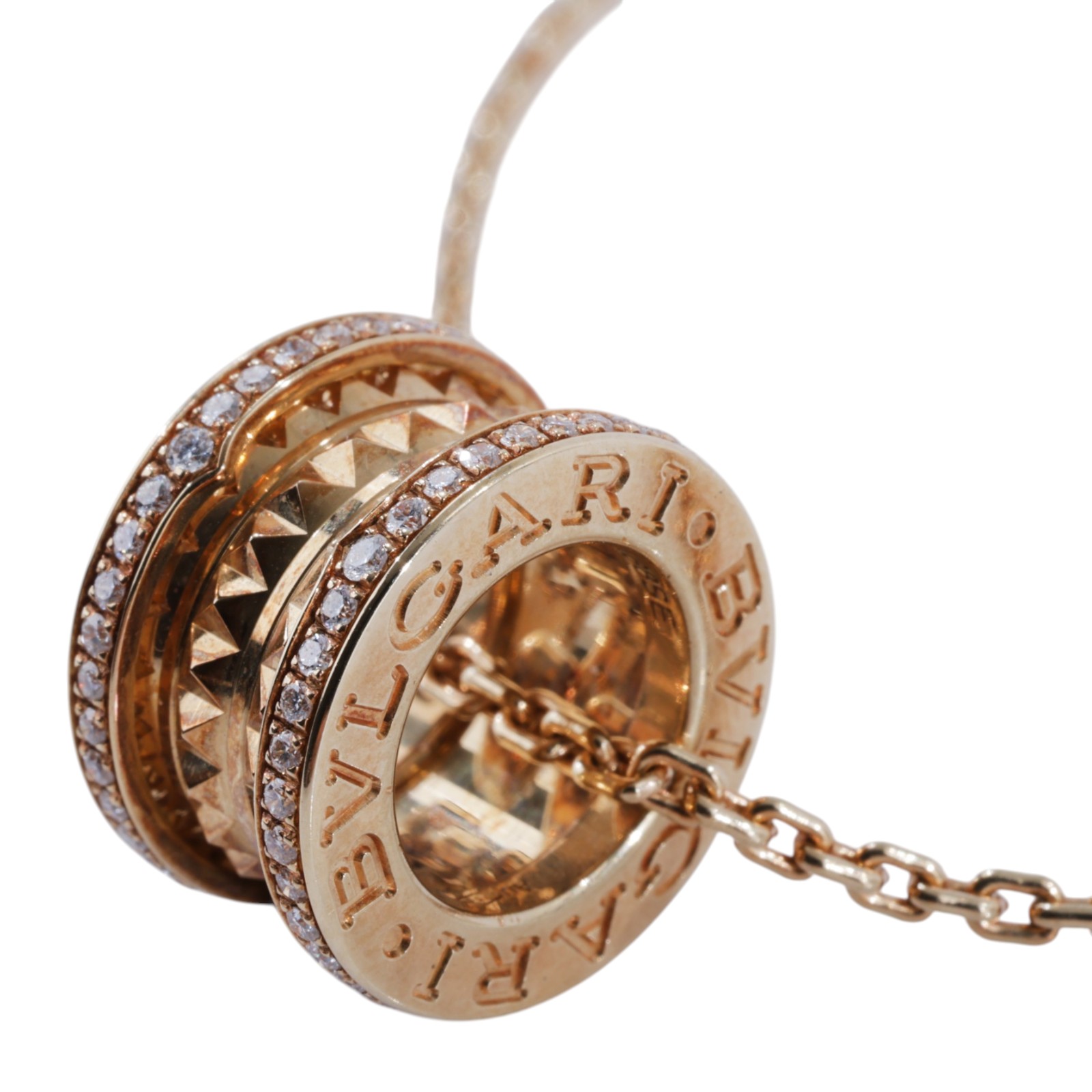 寶格麗 BVLGARI B.zero1 項鏈 357885 YG 鑽圈B.ZERO1 ROCK 項鍊 原廠盒子/防塵袋/保證卡/購買證明正本