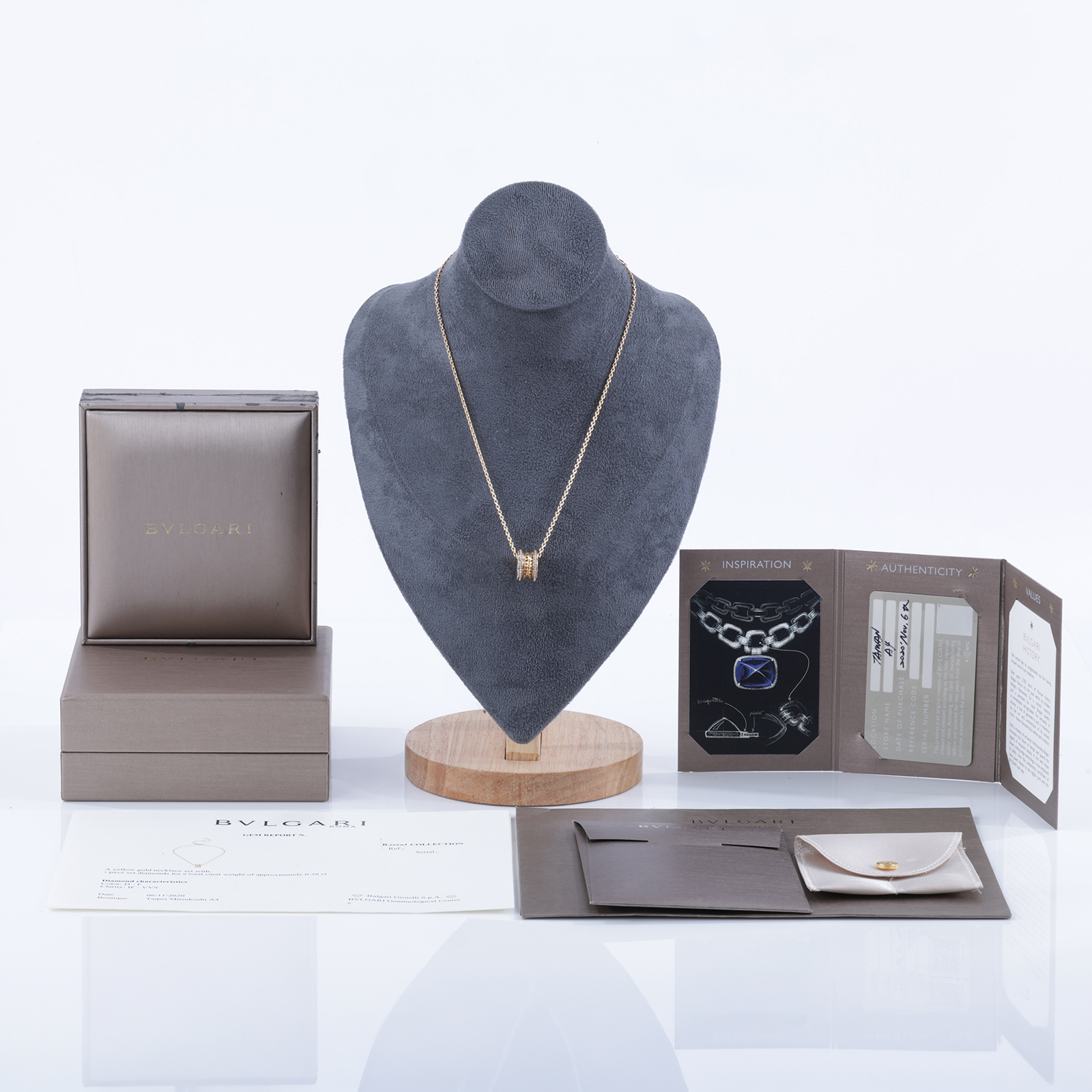 寶格麗 BVLGARI B.zero1 項鏈 357885 YG 鑽圈B.ZERO1 ROCK 項鍊 原廠盒子/防塵袋/保證卡/購買證明正本
