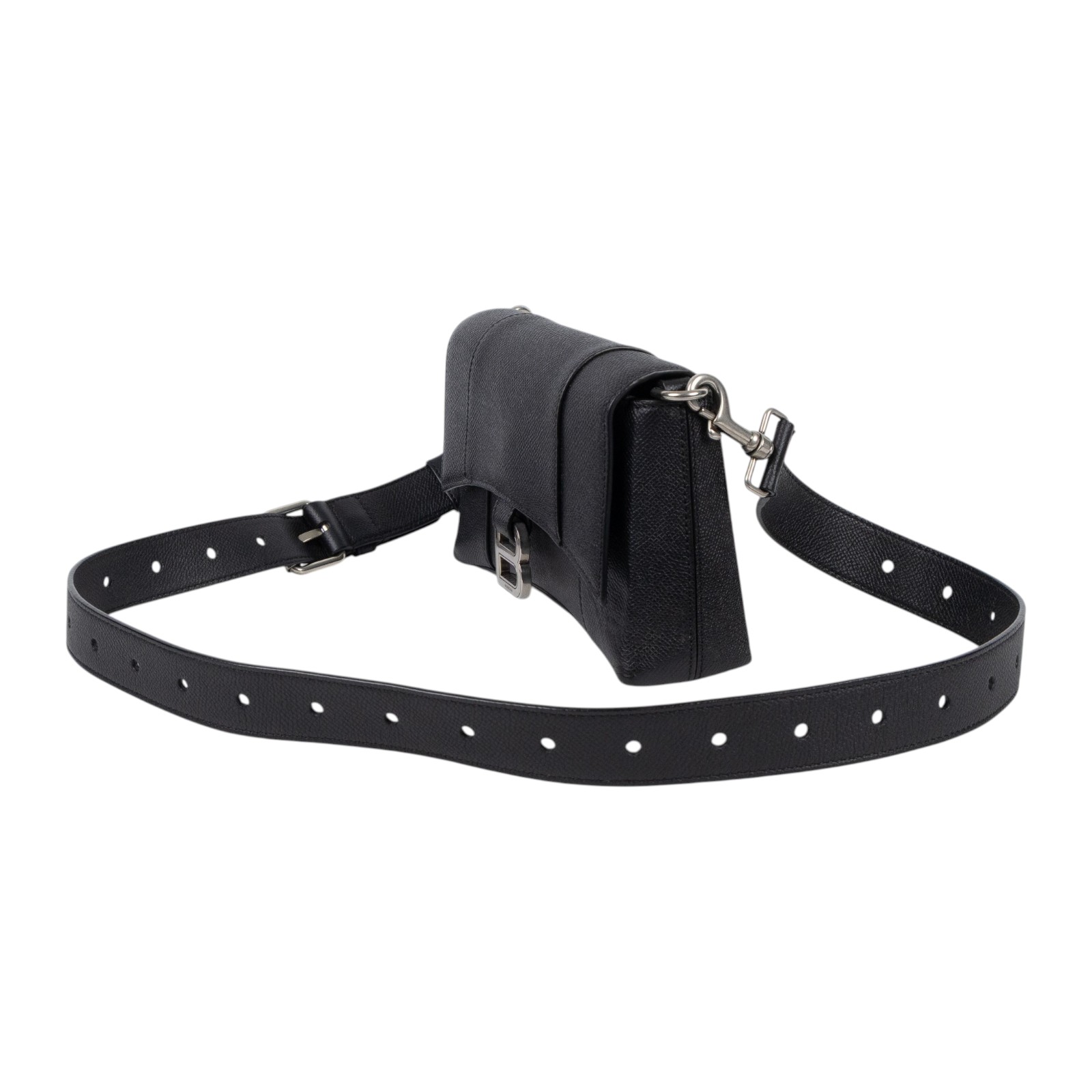 巴黎世家 BALENCIAGA DOWNTOWN 沙漏包 肩背包 斜背包  7364712AABJ 黑色DOWNTOWN XS 背帶/購買證明正本/防塵袋