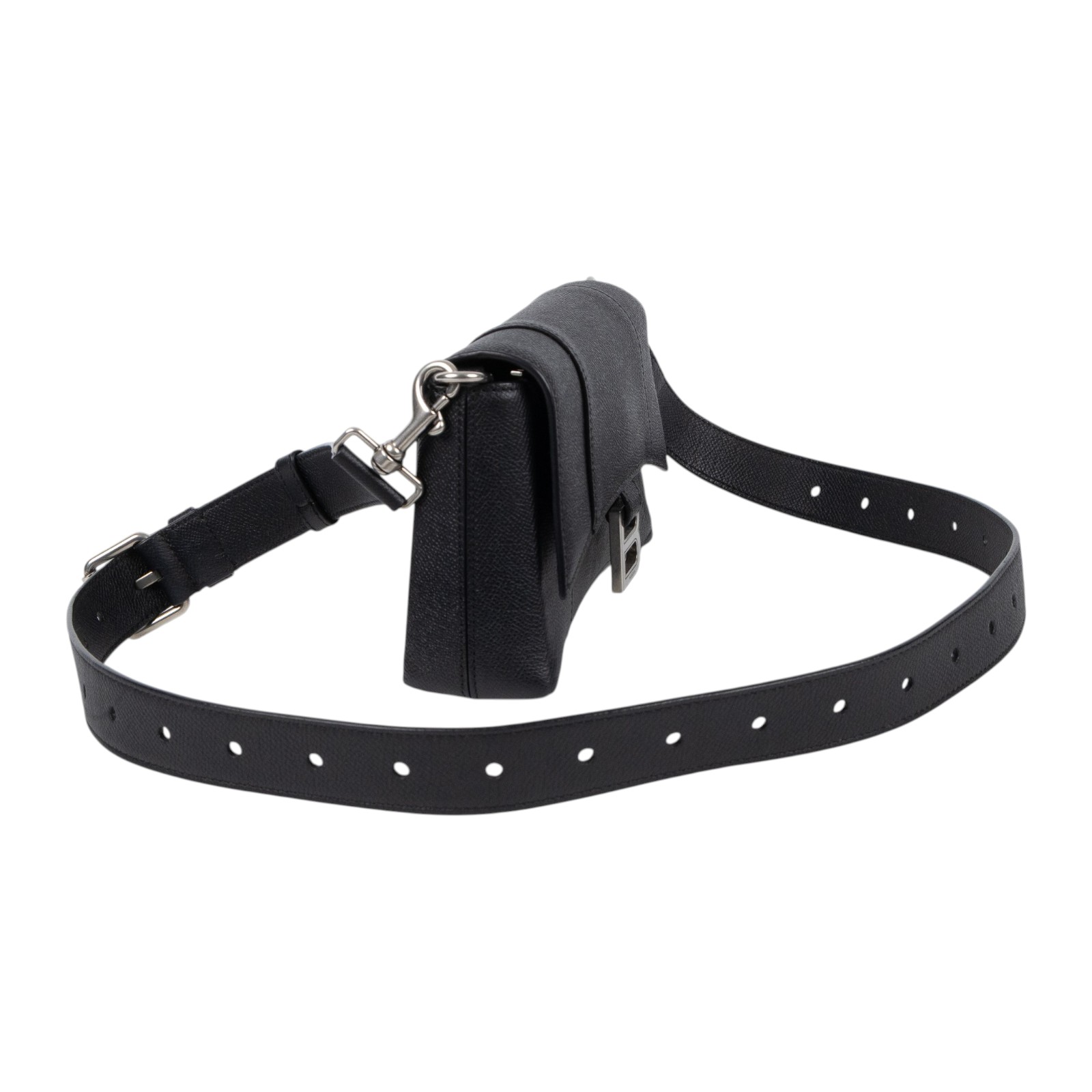 巴黎世家 BALENCIAGA DOWNTOWN 沙漏包 肩背包 斜背包  7364712AABJ 黑色DOWNTOWN XS 背帶/購買證明正本/防塵袋