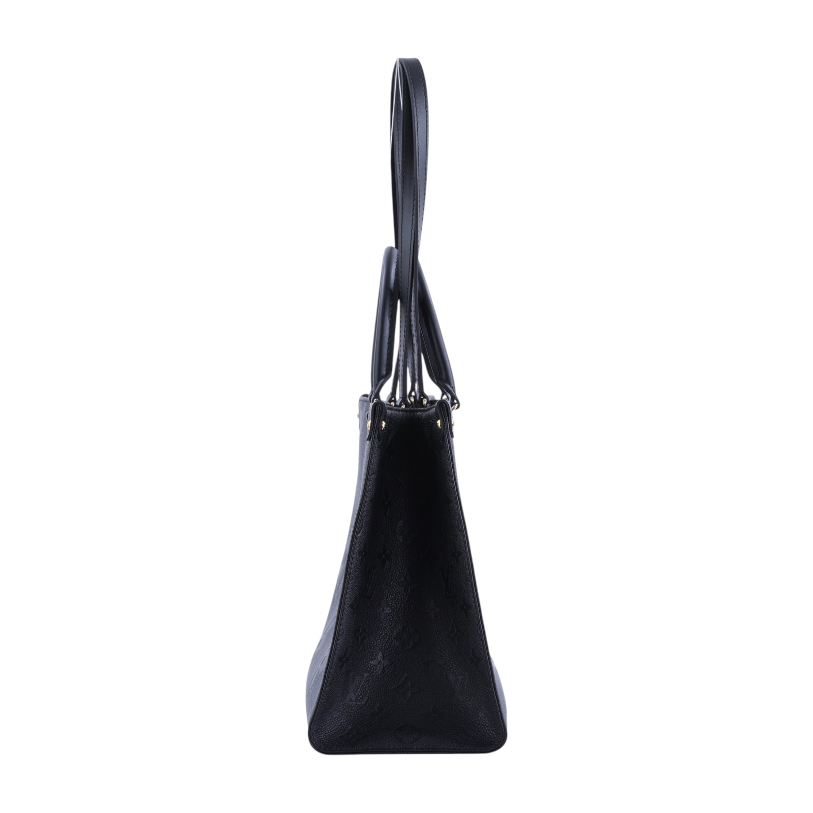 路易威登 LOUIS VUITTON OnTheGo MM 黑色 壓花 手提 肩背包 M45595 晶片款 黑壓紋ON THE GO MM 原廠盒子/防塵袋