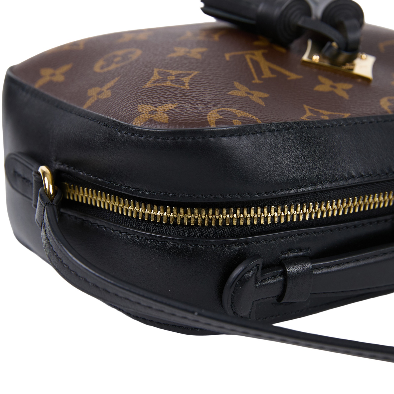 路易威登 LOUIS VUITTON Saintonge 相機包 M43555 黑拚原花流蘇相機包 防塵袋
