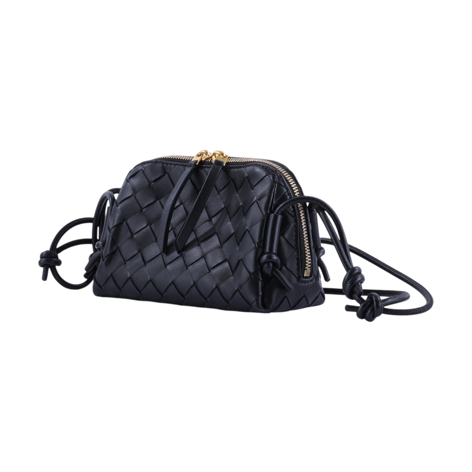 寶緹嘉 BOTTEGA VENETA Intrecciato Concert Pouch 肩背包 794258VCPP1 黑色CONCERT POUCH 防塵袋