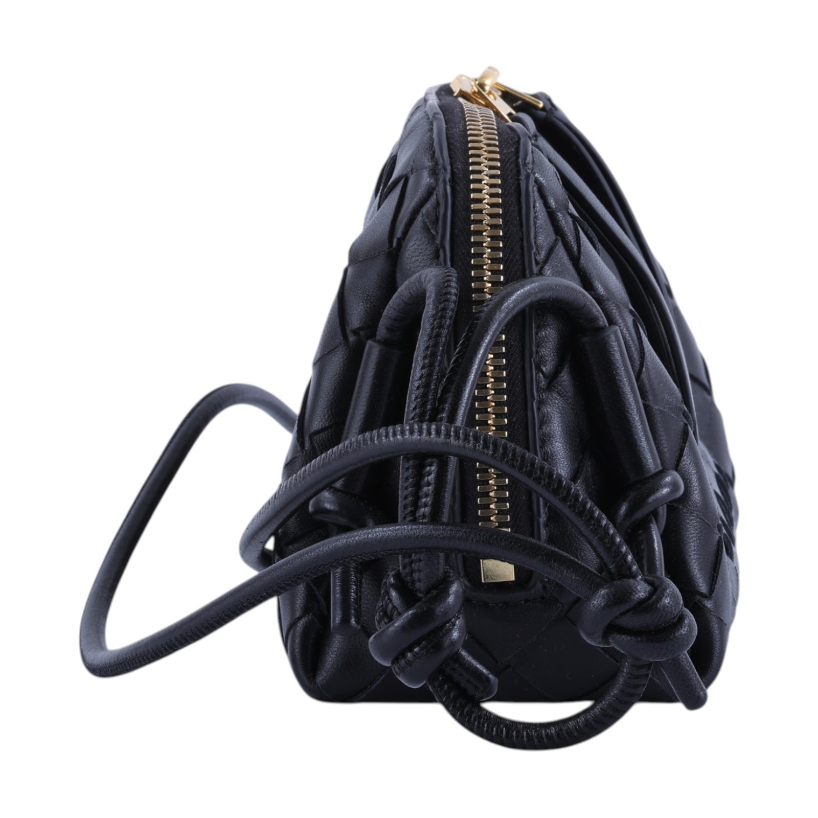 寶緹嘉 BOTTEGA VENETA Intrecciato Concert Pouch 肩背包 794258VCPP1 黑色CONCERT POUCH 防塵袋
