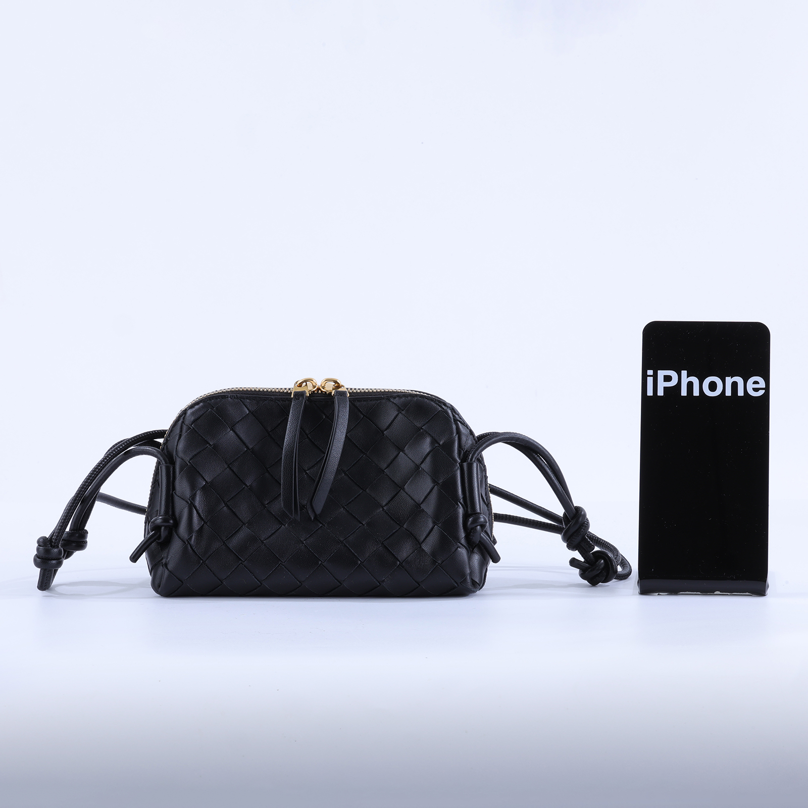 寶緹嘉 BOTTEGA VENETA Intrecciato Concert Pouch 肩背包 794258VCPP1 黑色CONCERT POUCH 防塵袋