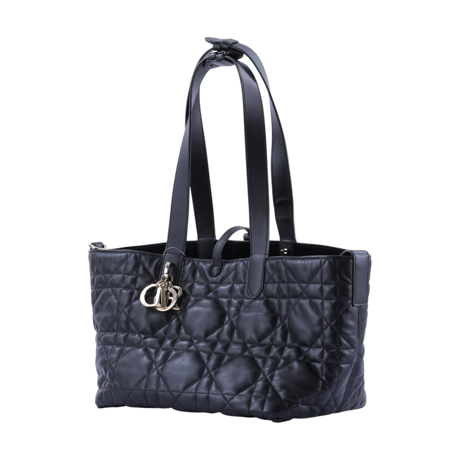 迪奧 CHRISTIAN DIOR Dior Toujours 中型 手提袋 小牛皮 M2821OSHJ 黑色Toujours 中型手提包 內袋