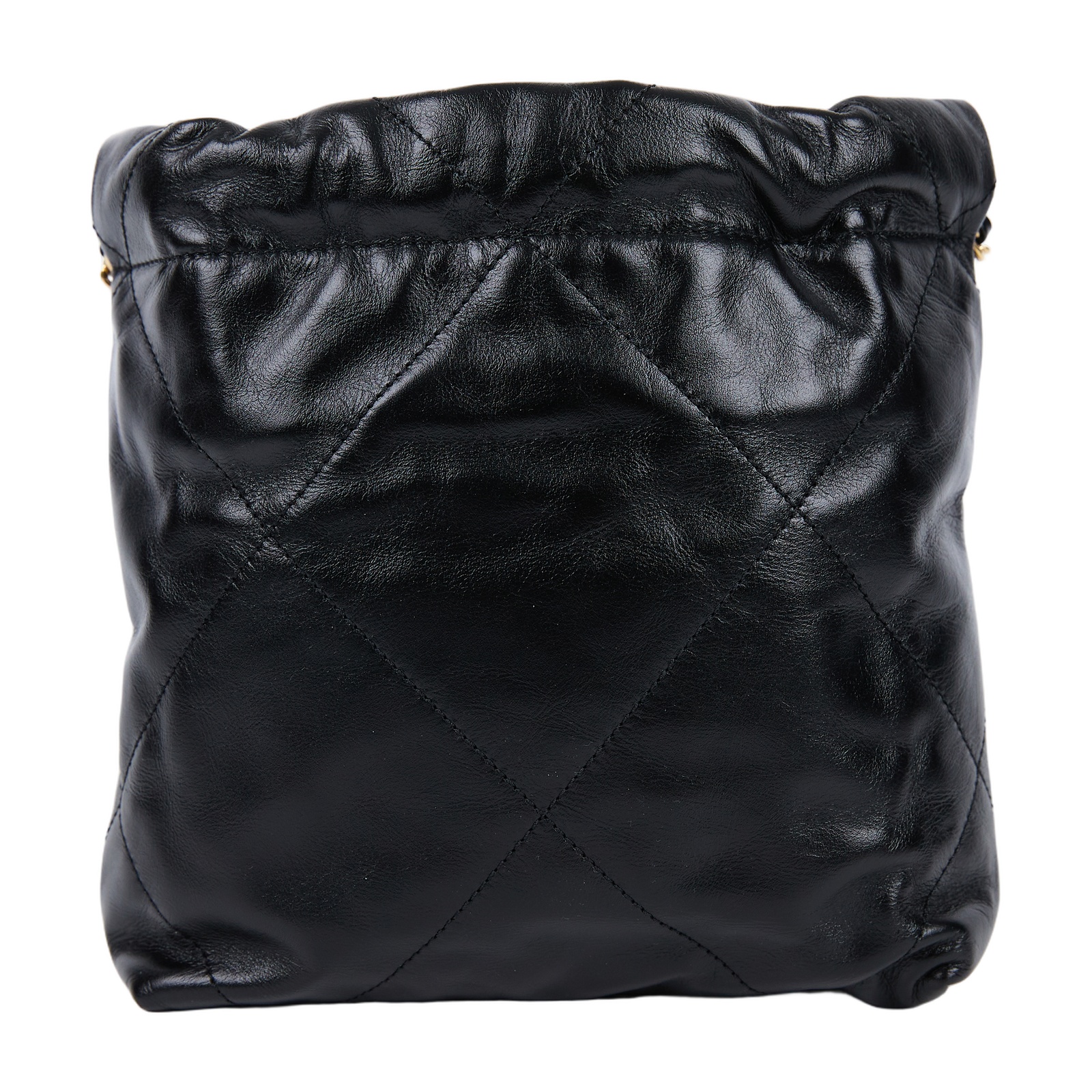 香奈兒 CHANEL 22 迷你 束口包 AS3980 晶片款 黑金22包 MINI 原廠盒子/防塵袋