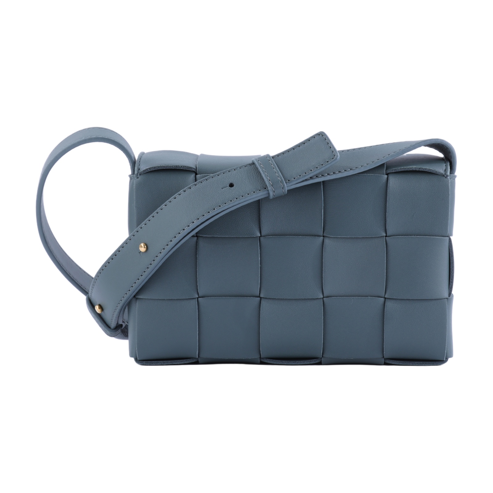 寶緹嘉 BOTTEGA VENETA Small Cassette 編織包 730848VMAY1 灰綠CASSETTE 5x3 防塵袋