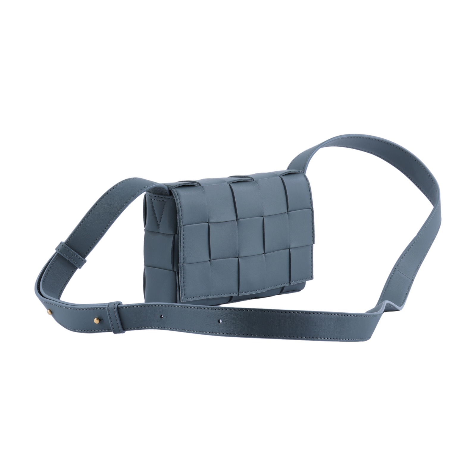 寶緹嘉 BOTTEGA VENETA Small Cassette 編織包 730848VMAY1 灰綠CASSETTE 5x3 防塵袋