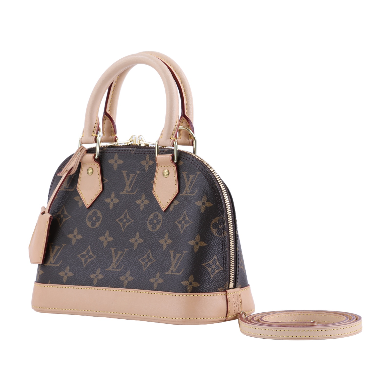 路易威登 LOUIS VUITTON Alma BB 手提包 肩背包 斜背包 M53152 原花ALMA BB貝殼包 防塵袋/背帶/鎖組