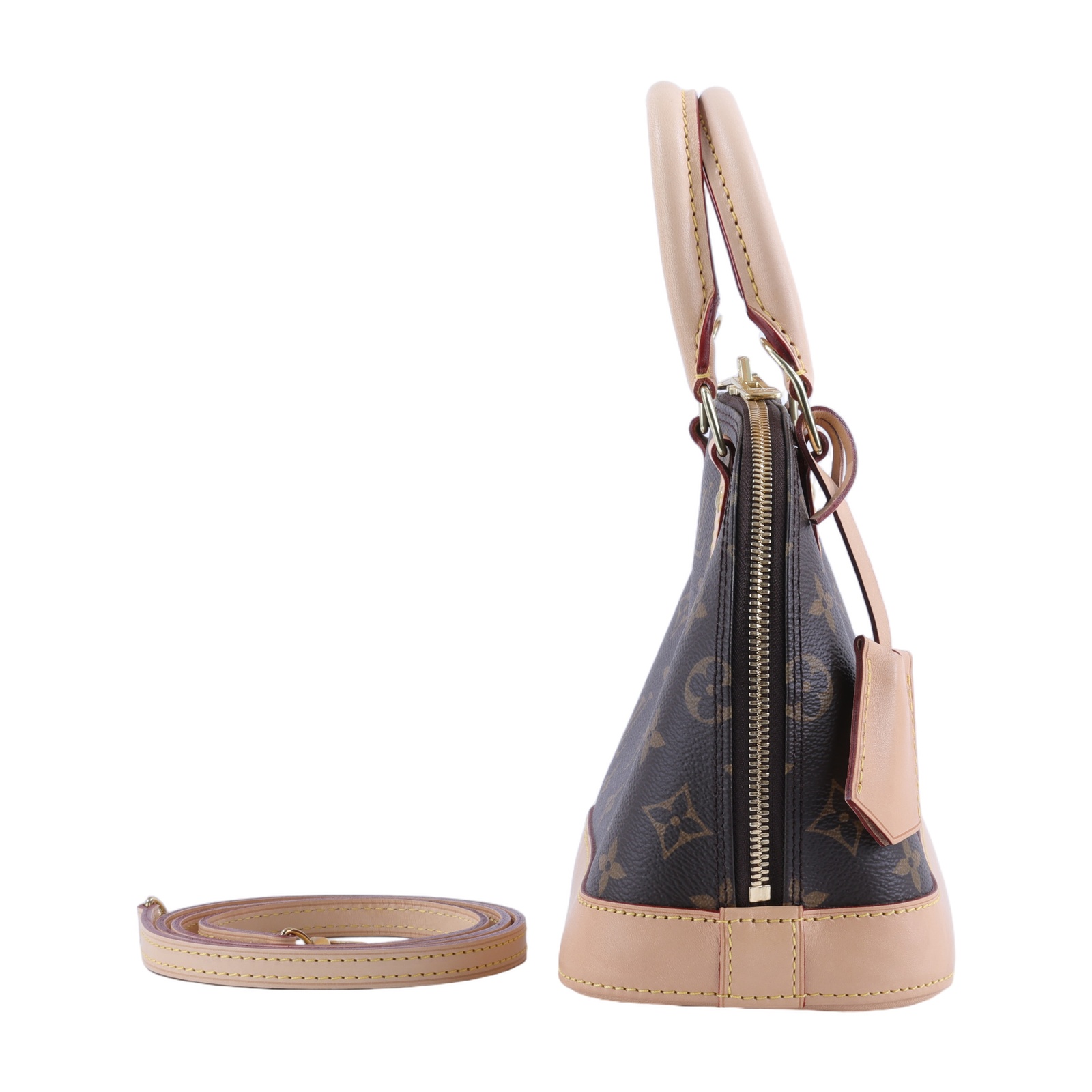 路易威登 LOUIS VUITTON Alma BB 手提包 肩背包 斜背包 M53152 原花ALMA BB貝殼包 防塵袋/背帶/鎖組