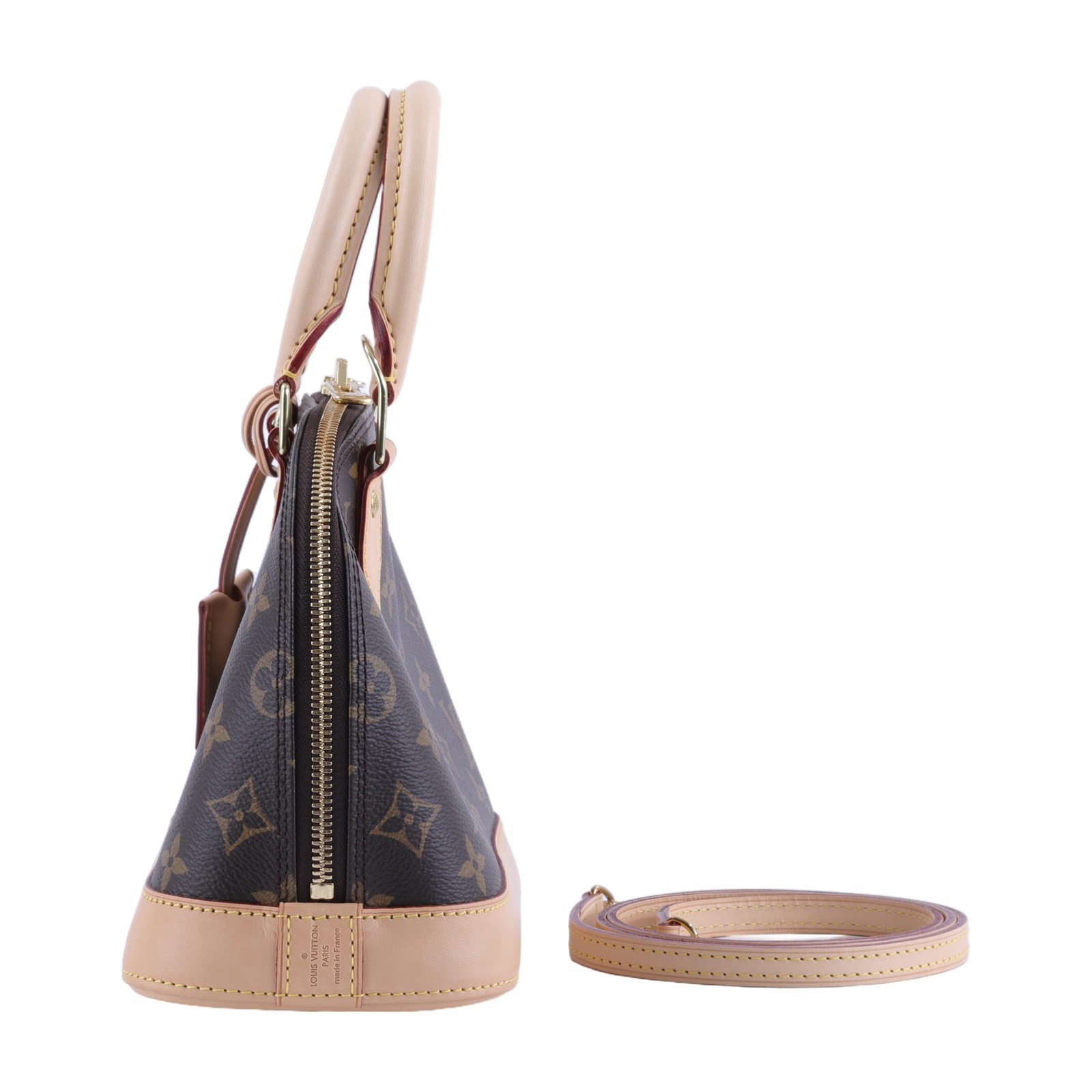路易威登 LOUIS VUITTON Alma BB 手提包 肩背包 斜背包 M53152 原花ALMA BB貝殼包 防塵袋/背帶/鎖組