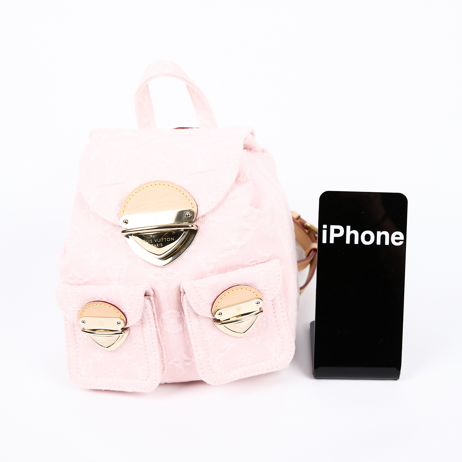 路易威登 LOUIS VUITTON Venice 雙肩包 後背包 M13031 晶片款 粉色牛仔VENICE後背包 防塵袋