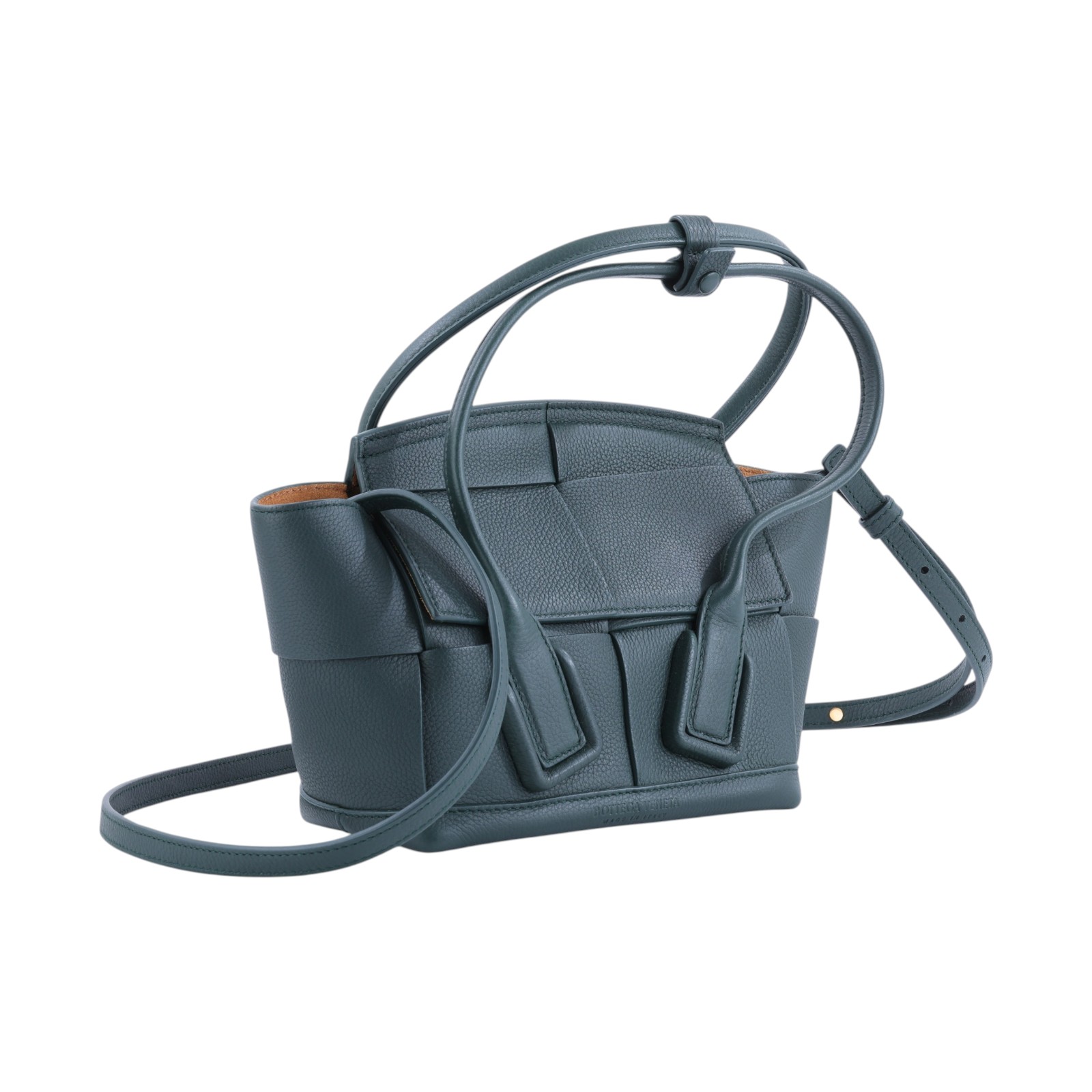 寶緹嘉 BOTTEGA VENETA Arco 迷你 手提包 600606VA981 綠色Mini Arco 防塵袋/背帶