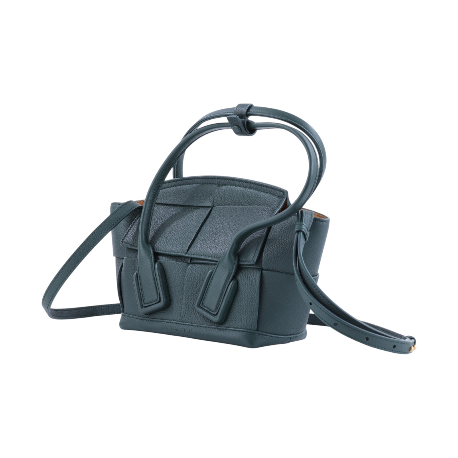 寶緹嘉 BOTTEGA VENETA Arco 迷你 手提包 600606VA981 綠色Mini Arco 防塵袋/背帶