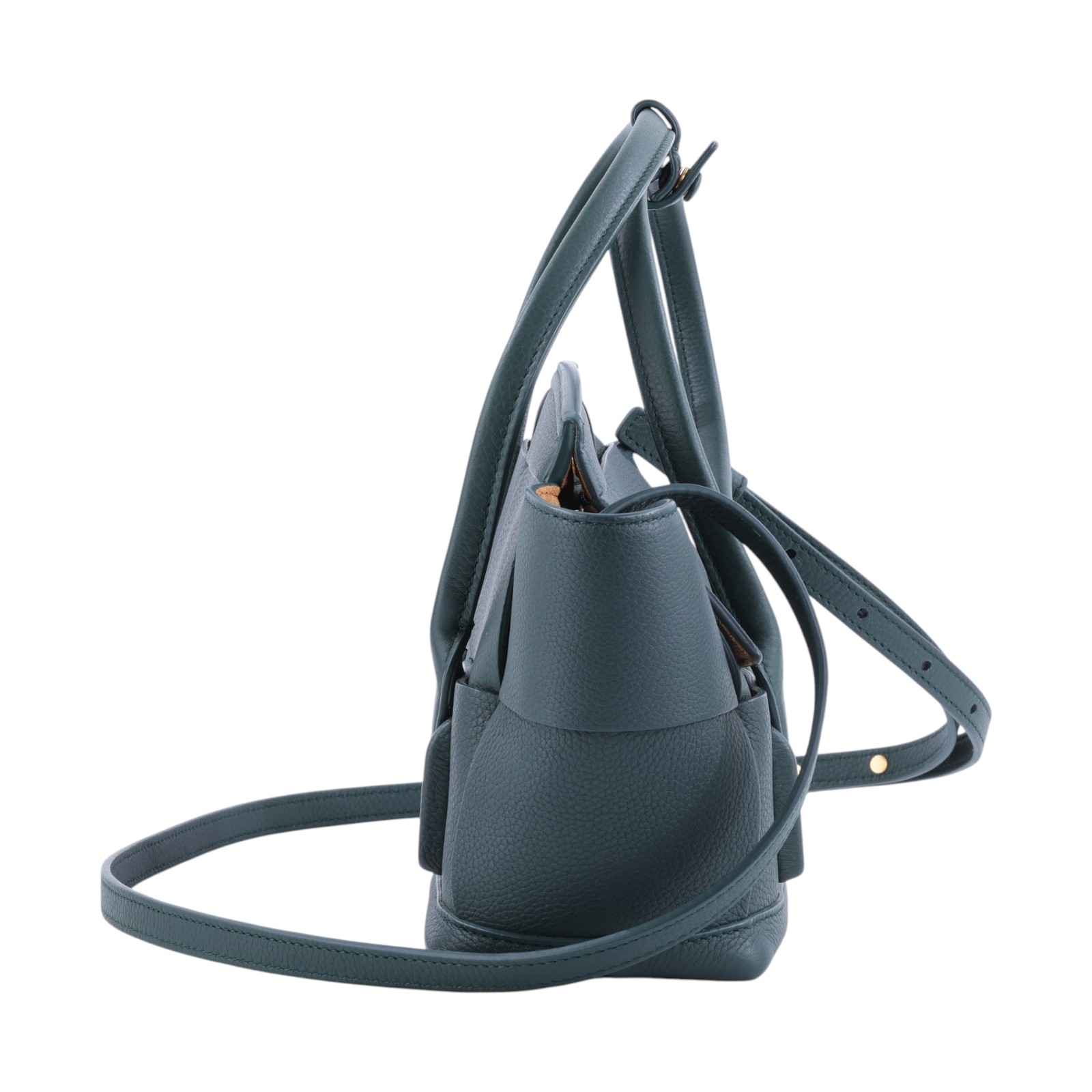 寶緹嘉 BOTTEGA VENETA Arco 迷你 手提包 600606VA981 綠色Mini Arco 防塵袋/背帶