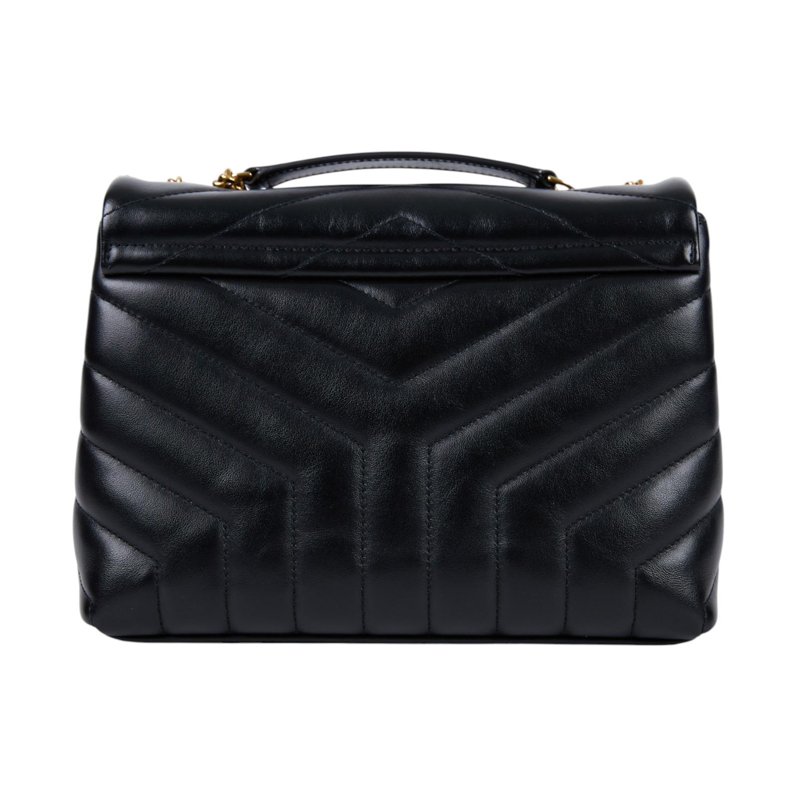 聖羅蘭 YSL SAINT LAURENT Loulou 絎縫 小牛皮 TOY 小型 手袋  肩背 斜背包 金色五金 494699DV727  原廠盒子/防塵袋/CRAD/購買證明正本