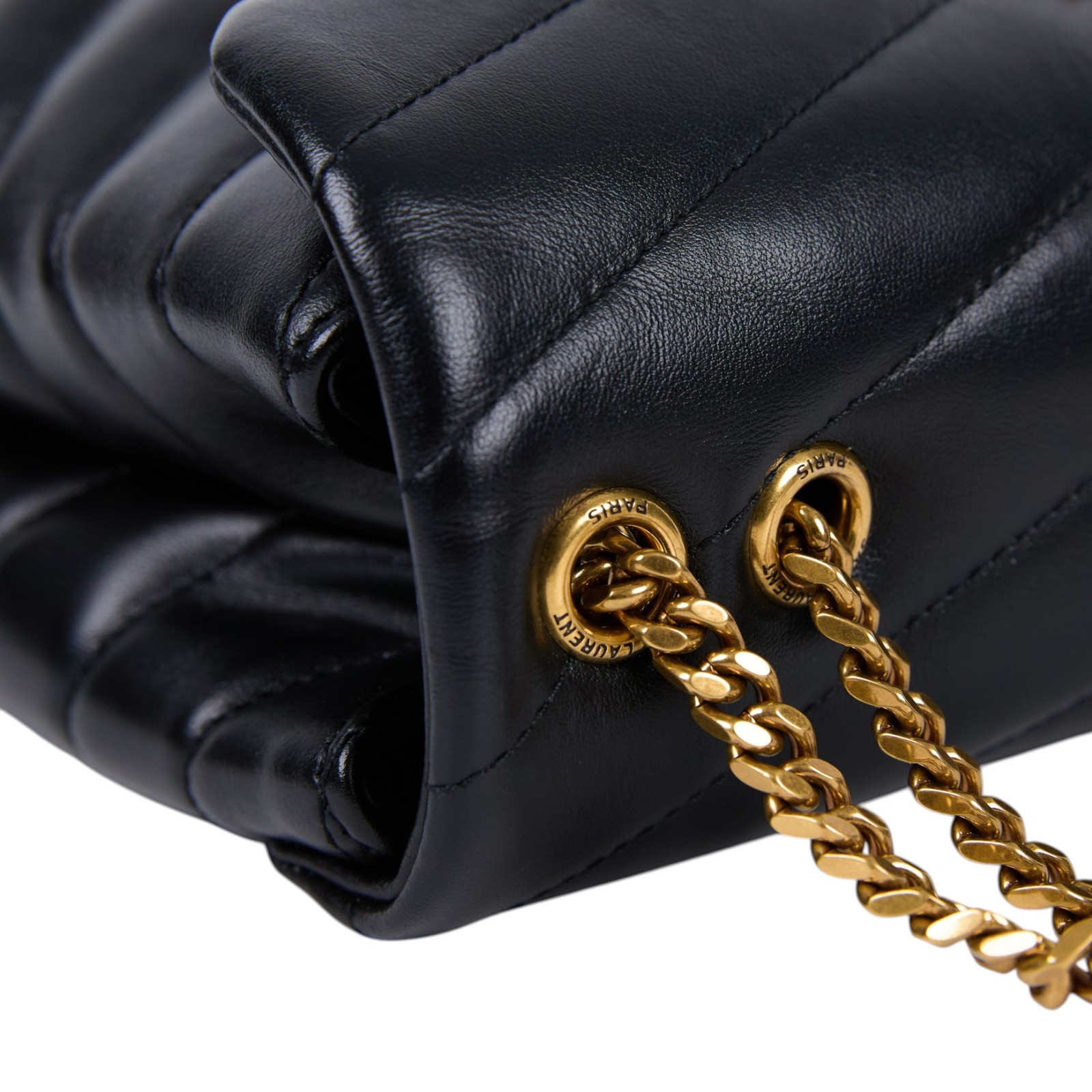 聖羅蘭 YSL SAINT LAURENT Loulou 絎縫 小牛皮 TOY 小型 手袋  肩背 斜背包 金色五金 494699DV727  原廠盒子/防塵袋/CRAD/購買證明正本