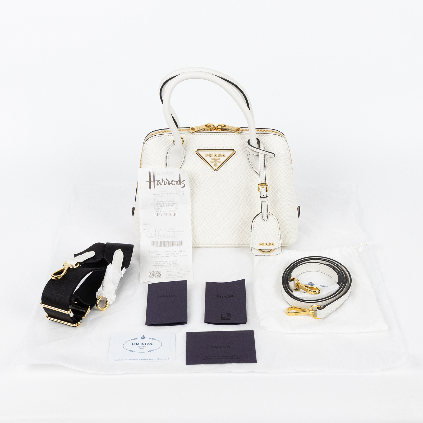 普拉達 PRADA Promenade 貝殼包 手提包 肩背包 斜背包 1BA838_2ERX  保證卡/背帶2/吊牌/購買證明正本