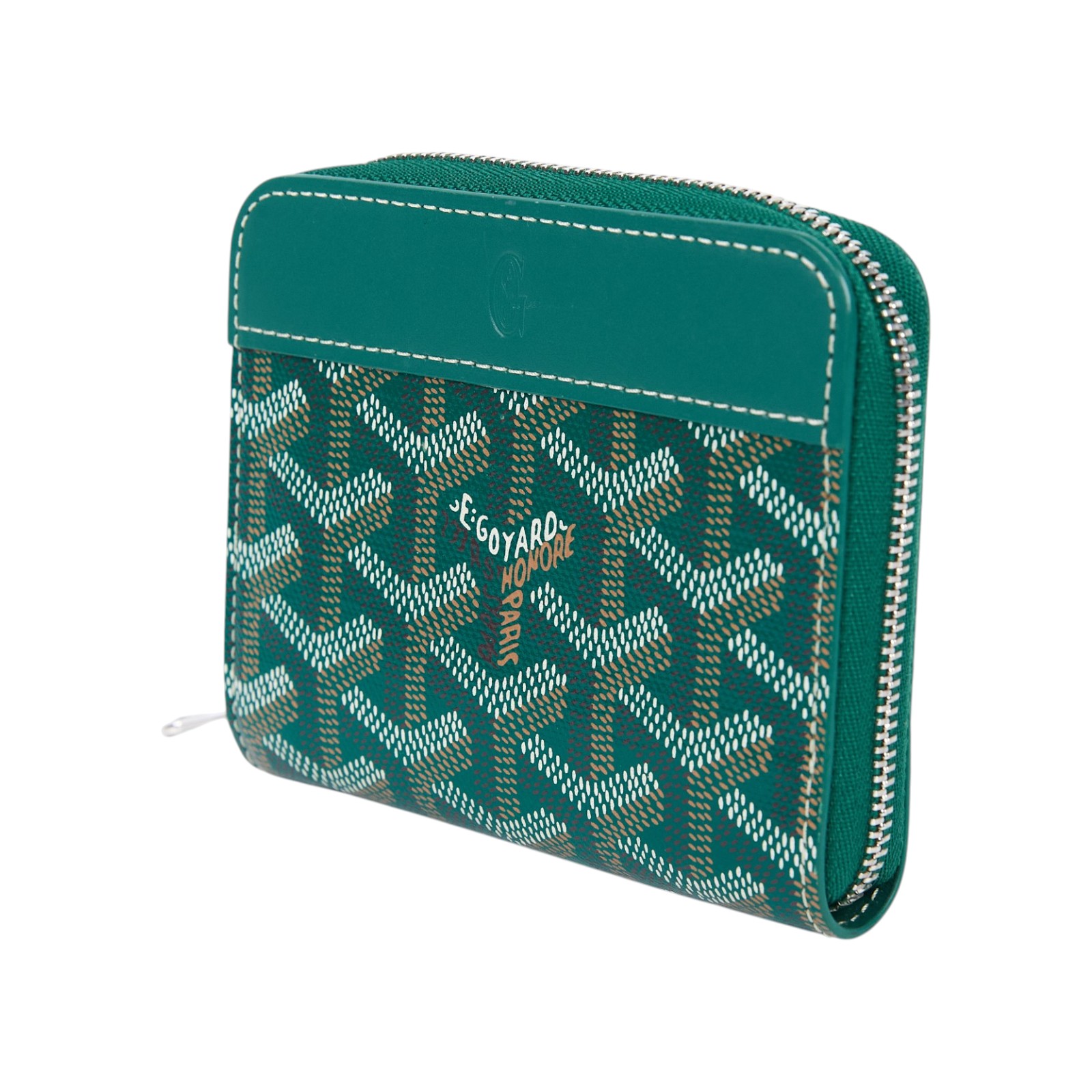高雅德 GOYARD Matignon PM Wallet 錢包 拉鍊 短夾 MATIGNPMLTY 綠色Matignon PM拉鍊卡包 無附屬品