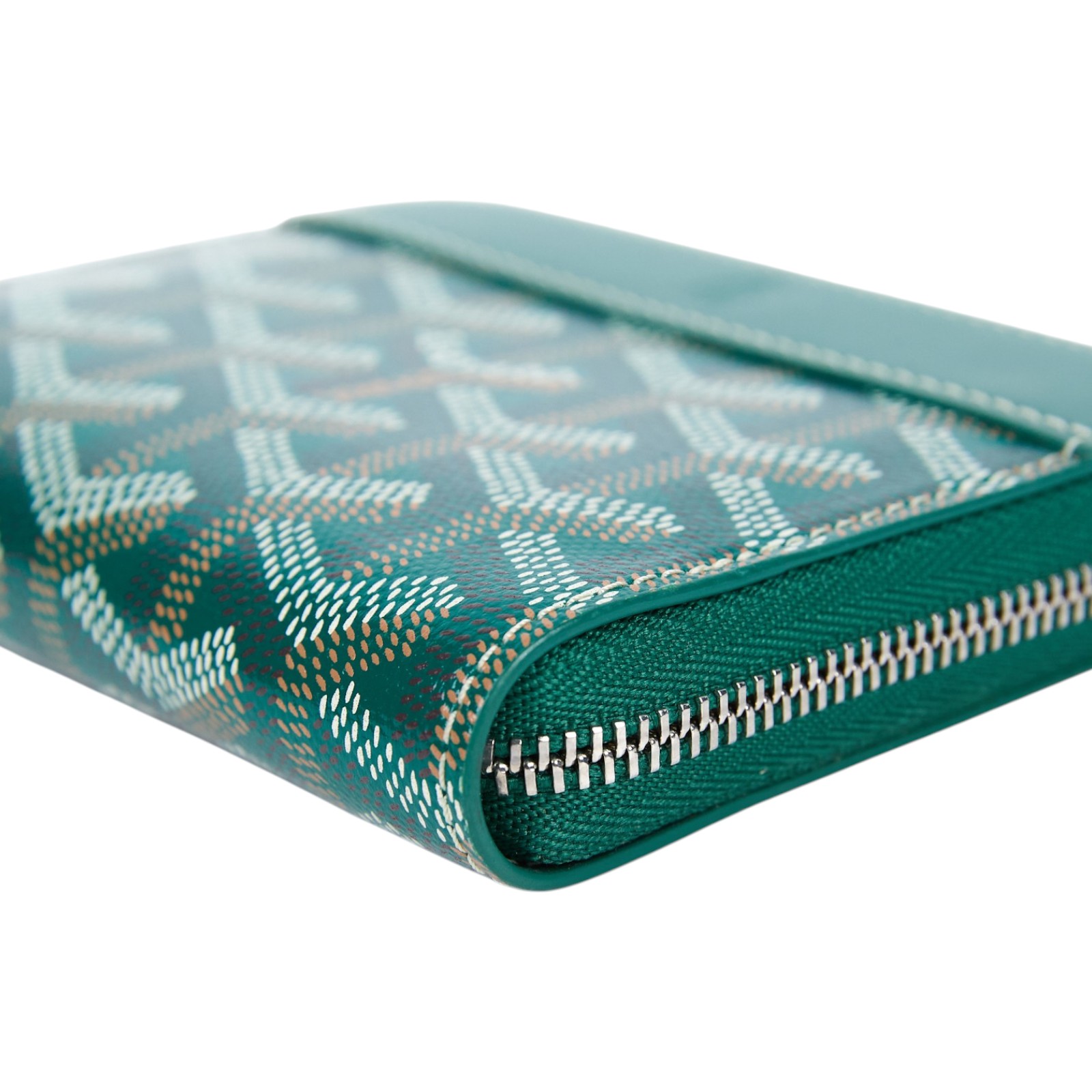 高雅德 GOYARD Matignon PM Wallet 錢包 拉鍊 短夾 MATIGNPMLTY 綠色Matignon PM拉鍊卡包 無附屬品