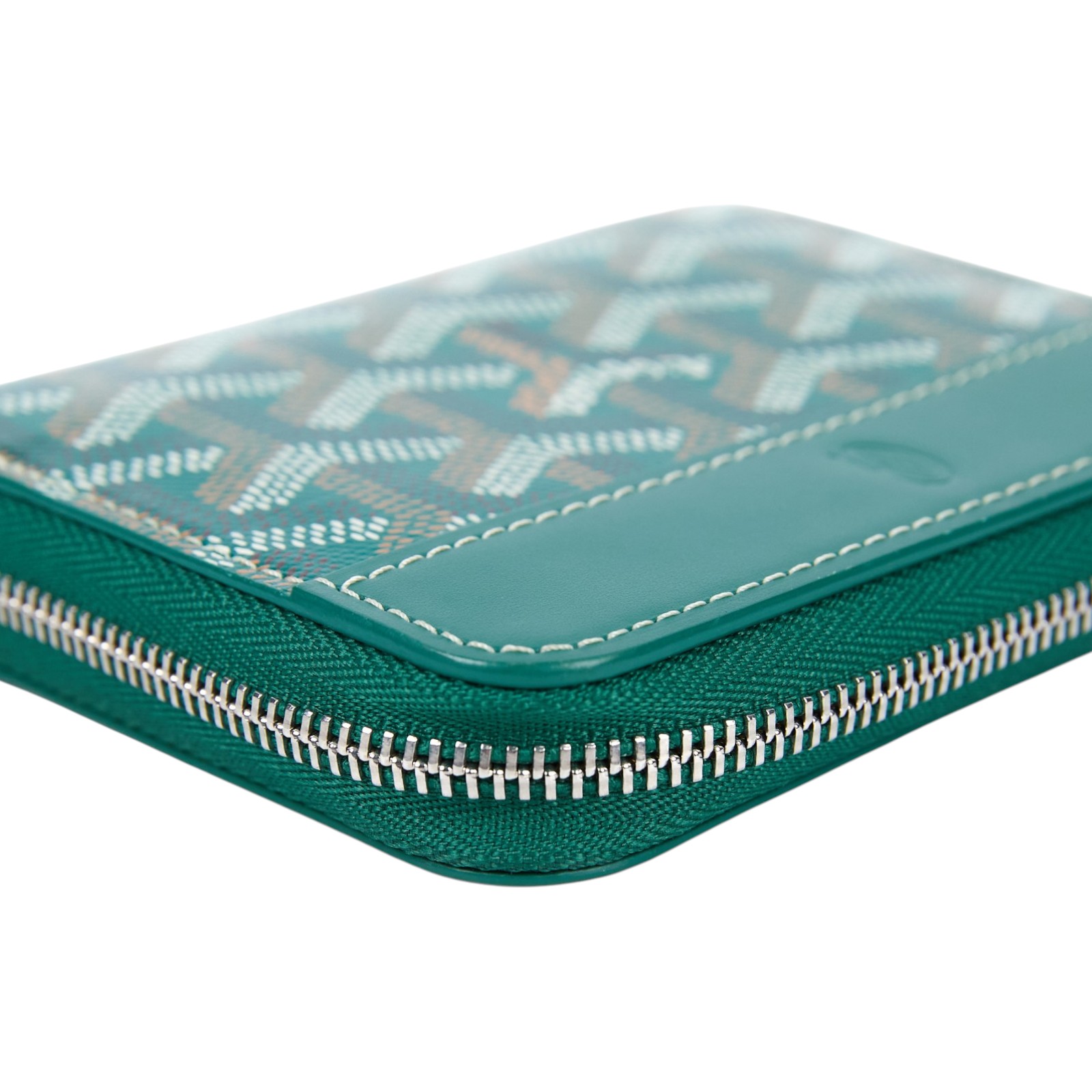 高雅德 GOYARD Matignon PM Wallet 錢包 拉鍊 短夾 MATIGNPMLTY 綠色Matignon PM拉鍊卡包 無附屬品