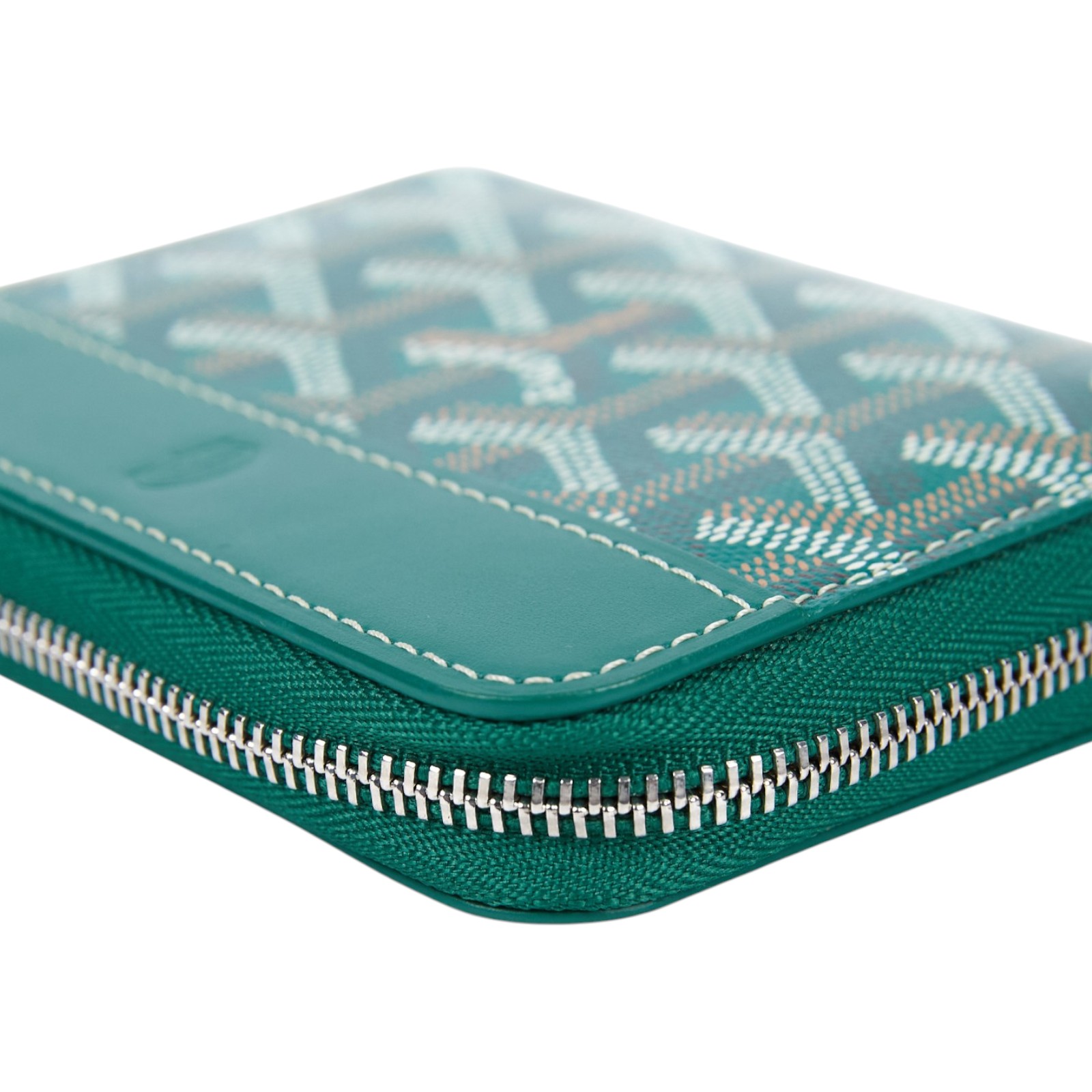 高雅德 GOYARD Matignon PM Wallet 錢包 拉鍊 短夾 MATIGNPMLTY 綠色Matignon PM拉鍊卡包 無附屬品