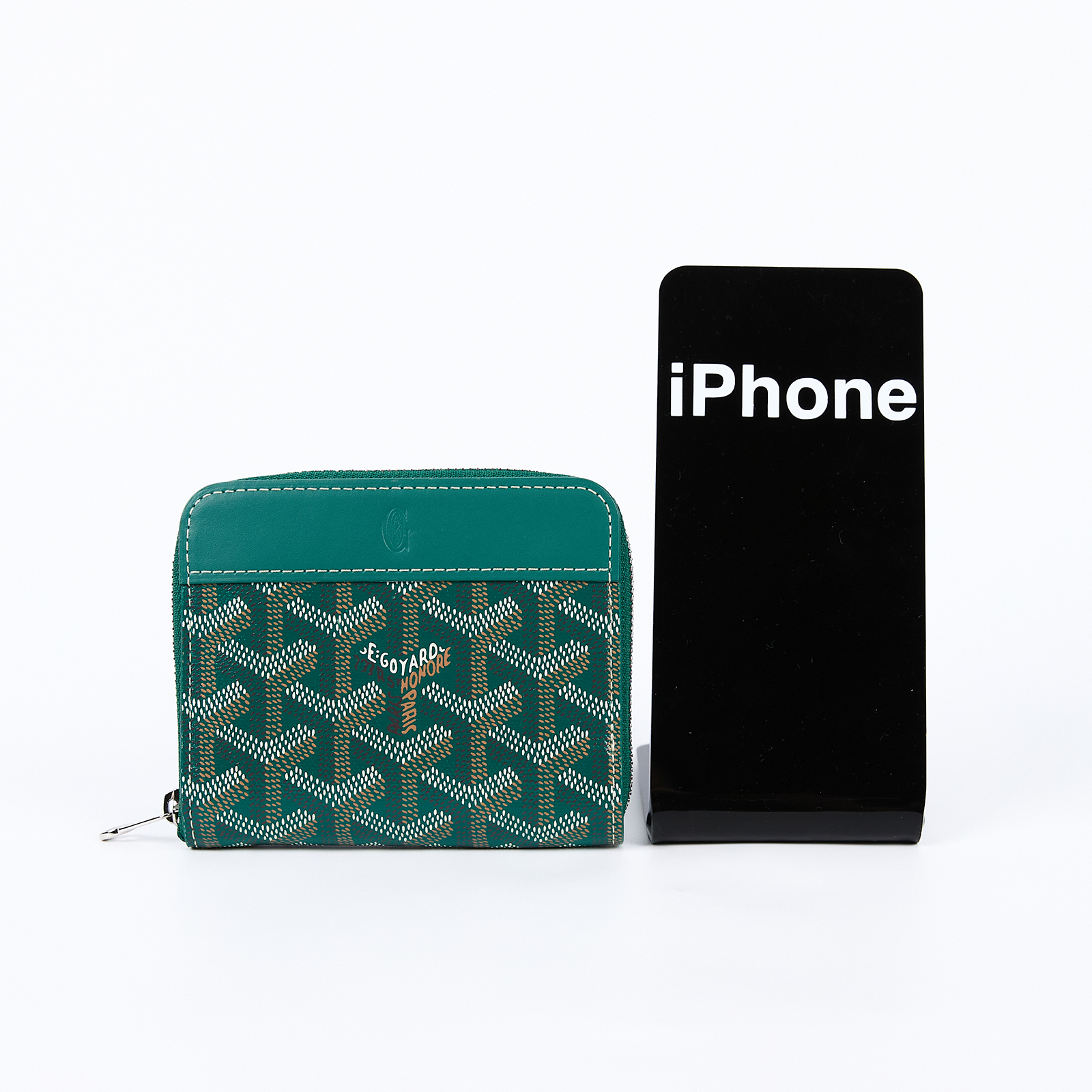 高雅德 GOYARD Matignon PM Wallet 錢包 拉鍊 短夾 MATIGNPMLTY 綠色Matignon PM拉鍊卡包 無附屬品