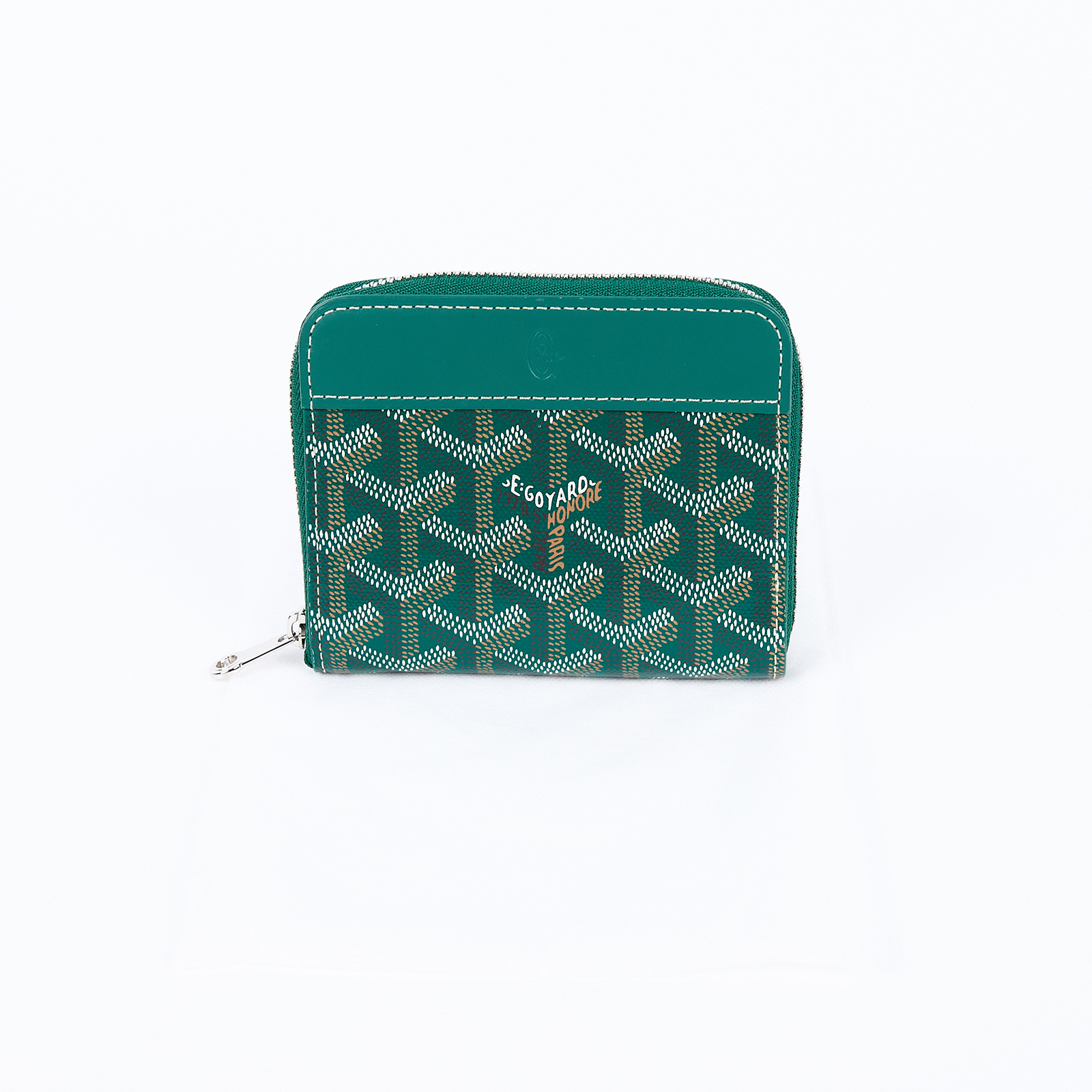 高雅德 GOYARD Matignon PM Wallet 錢包 拉鍊 短夾 MATIGNPMLTY 綠色Matignon PM拉鍊卡包 無附屬品