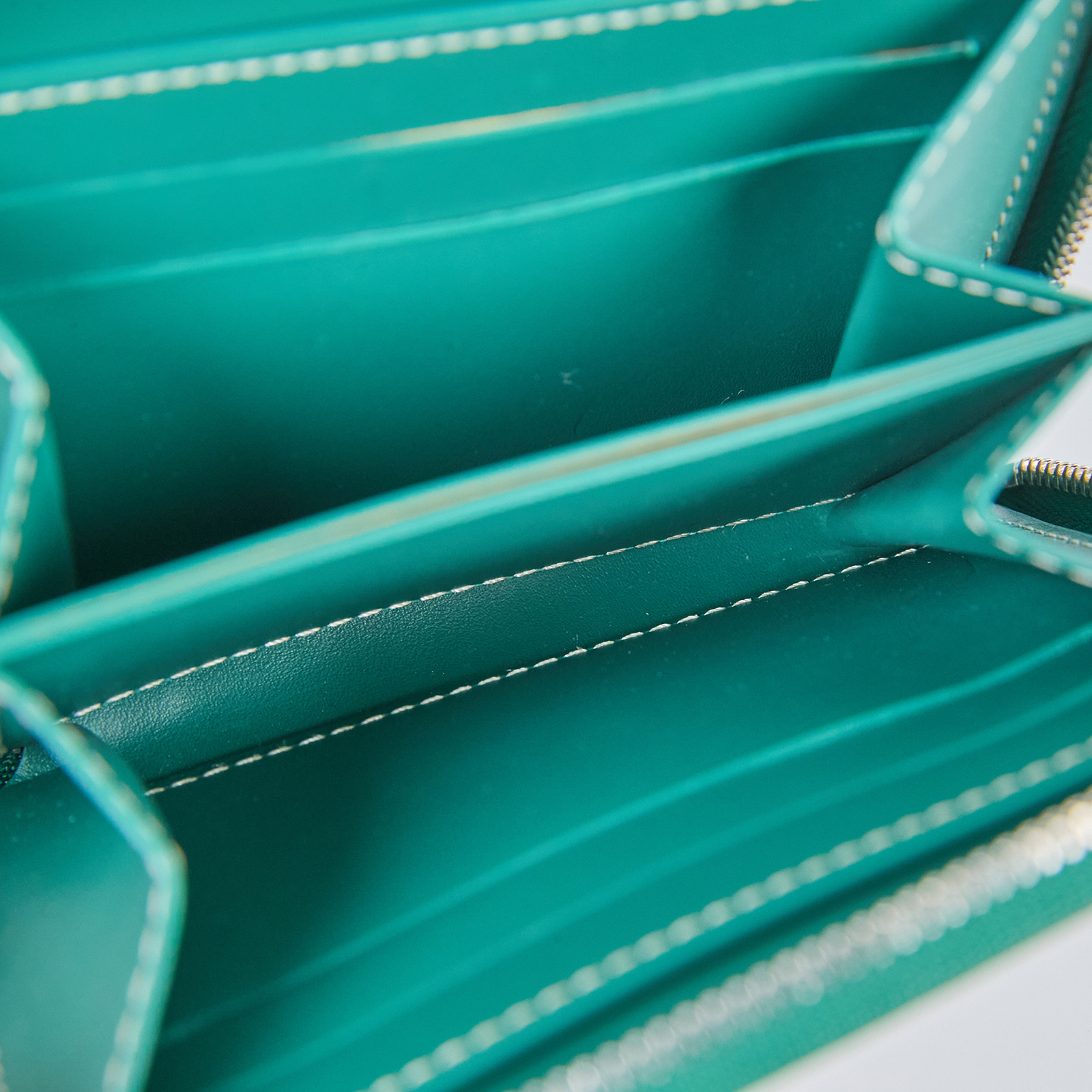 高雅德 GOYARD Matignon PM Wallet 錢包 拉鍊 短夾 MATIGNPMLTY 綠色Matignon PM拉鍊卡包 無附屬品