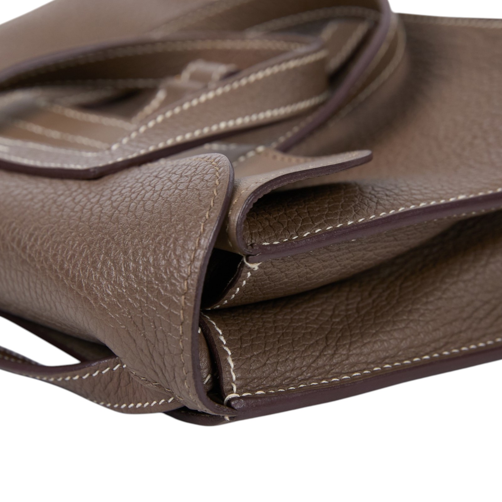 愛馬仕 Hermes Halzan 25 手拿 手提 肩背 斜背包 HZ25 Y BT 010 TD Y刻 TOGO 大象灰金釦HALZAN25 防塵袋