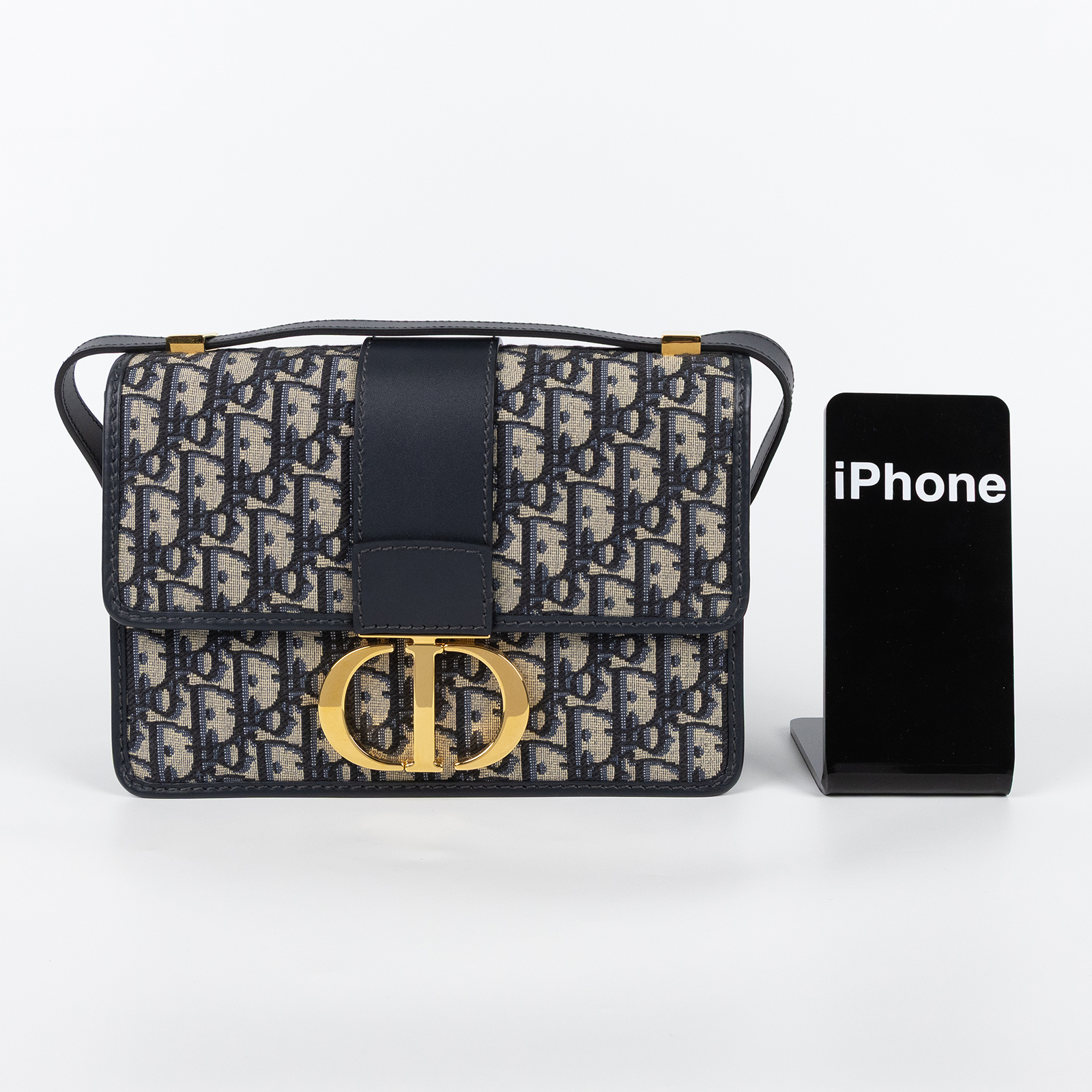 迪奧 CHRISTIAN DIOR 30 Montaigne 蒙田包 肩背包 斜背包 M9203UTZQ 藍緹花MONTAIGN30 防塵袋/保證卡