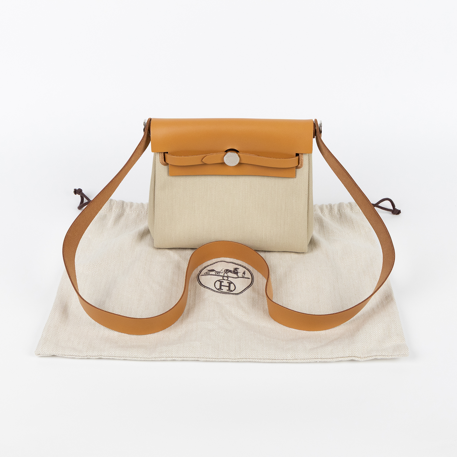愛馬仕 Hermes Herbag Zip 20 HER20 K TS 002 AU K刻 沙灘金MINI HERBAG 防塵袋