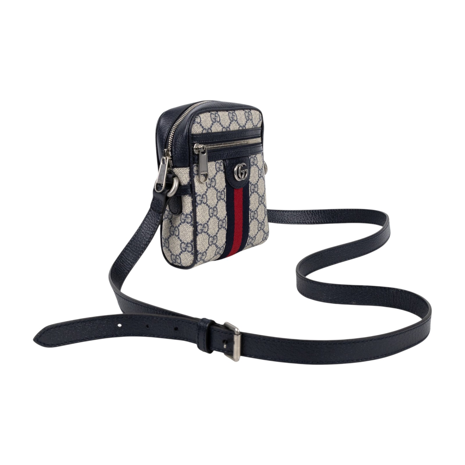 古馳 GUCCI Ophidia GG 肩揹袋 藍色 598127 96IWN 藍GG相機包 無附屬品