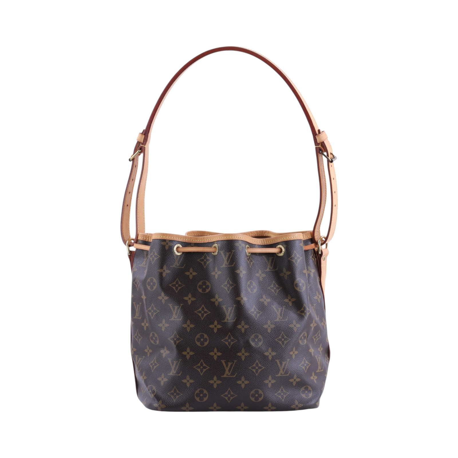 路易威登 LOUIS VUITTON Petit Noé 舊款 束口水桶包 M42226 原花PETIT NOE 防塵袋