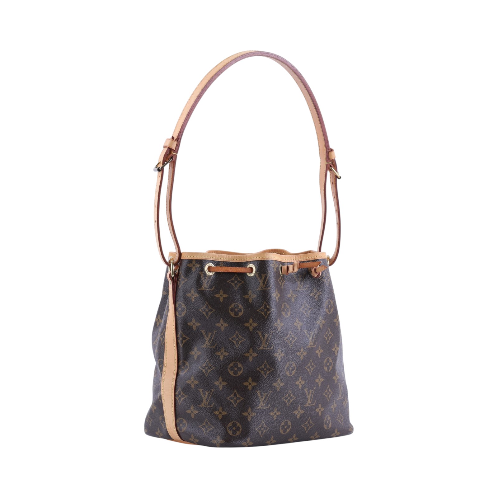 路易威登 LOUIS VUITTON Petit Noé 舊款 束口水桶包 M42226 原花PETIT NOE 防塵袋