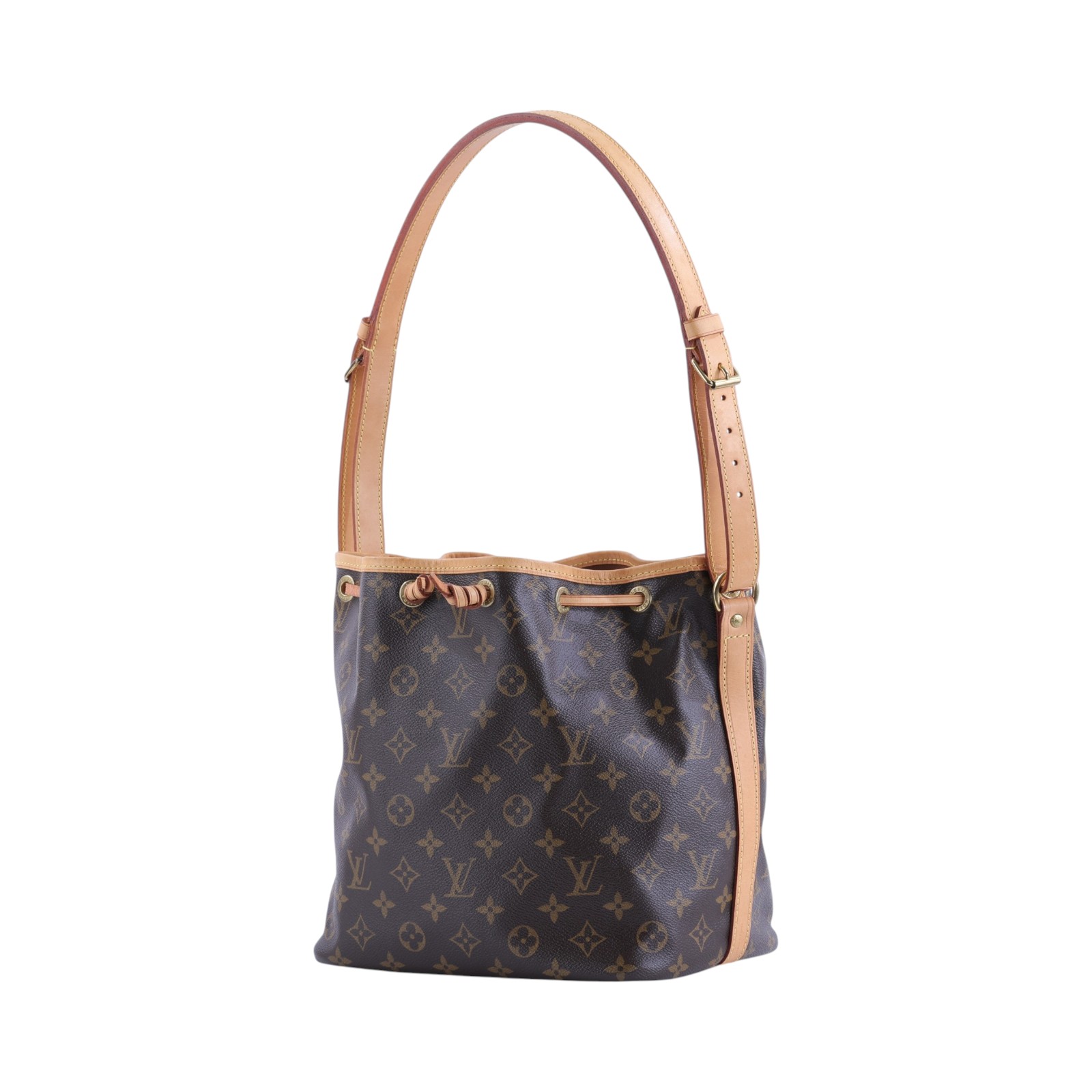 路易威登 LOUIS VUITTON Petit Noé 舊款 束口水桶包 M42226 原花PETIT NOE 防塵袋