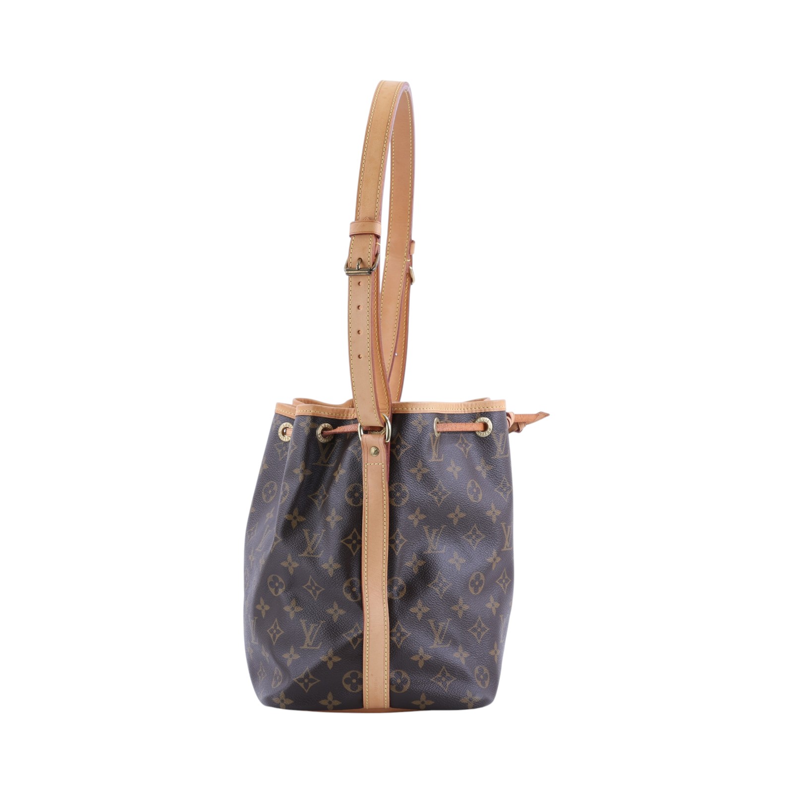 路易威登 LOUIS VUITTON Petit Noé 舊款 束口水桶包 M42226 原花PETIT NOE 防塵袋