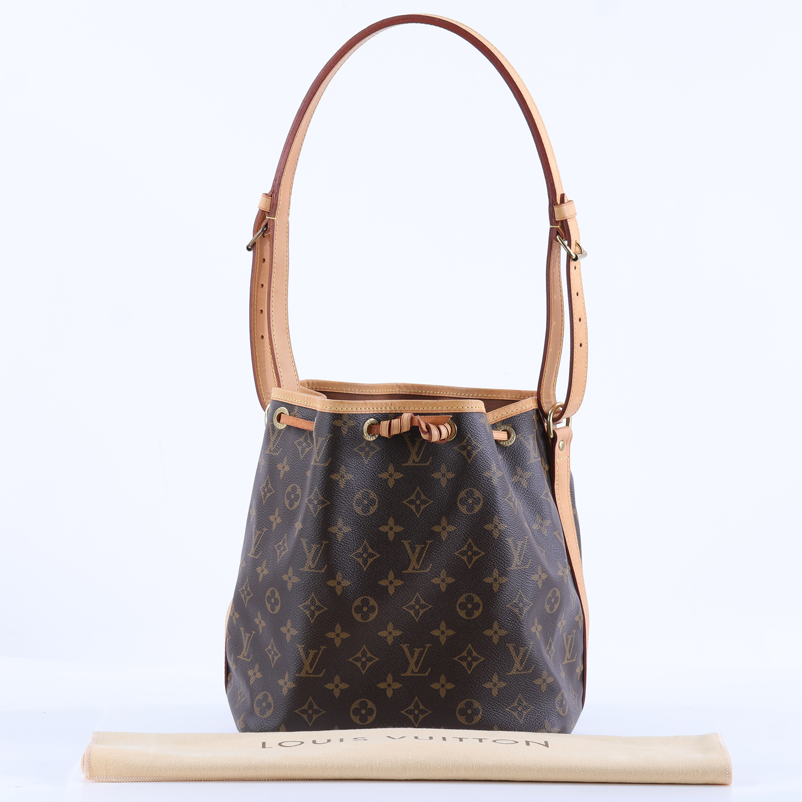 路易威登 LOUIS VUITTON Petit Noé 舊款 束口水桶包 M42226 原花PETIT NOE 防塵袋